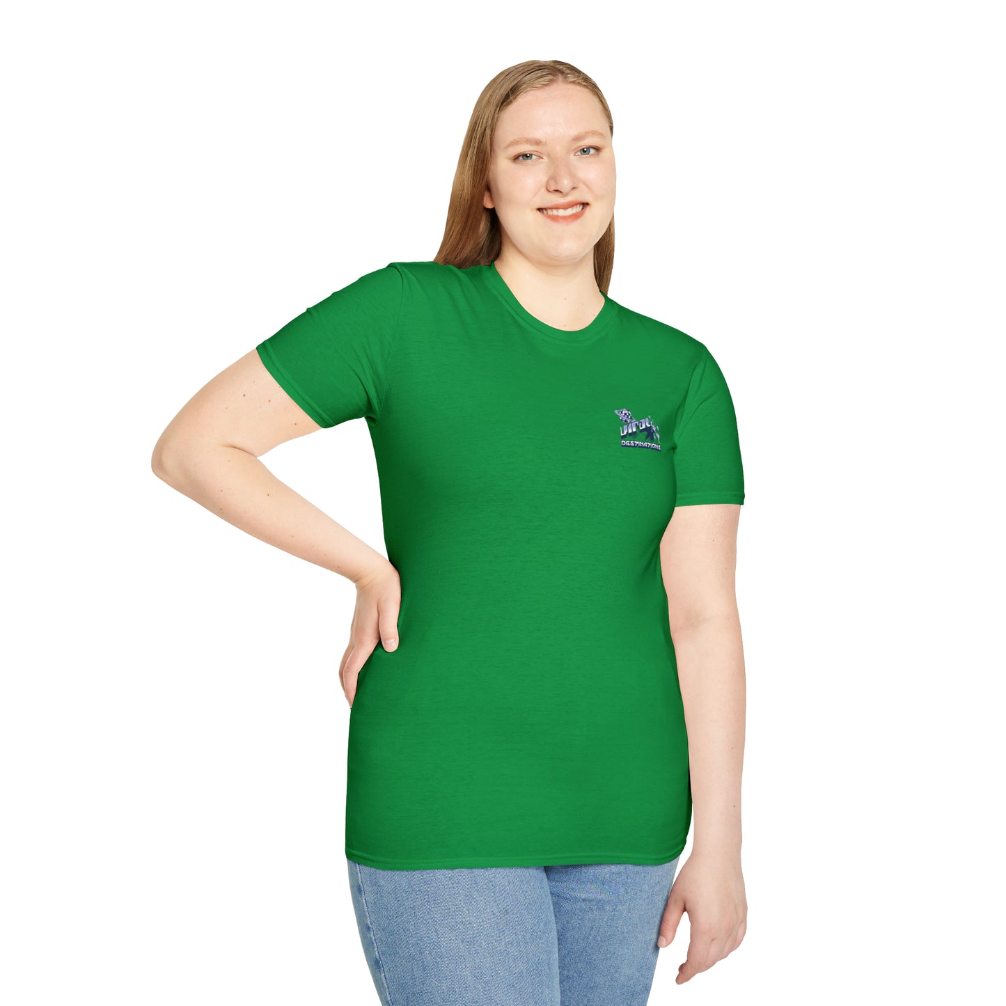 Respect Earth Y2K Style Trending logo back print Unisex Soft T-Shirt by ViralDestinations