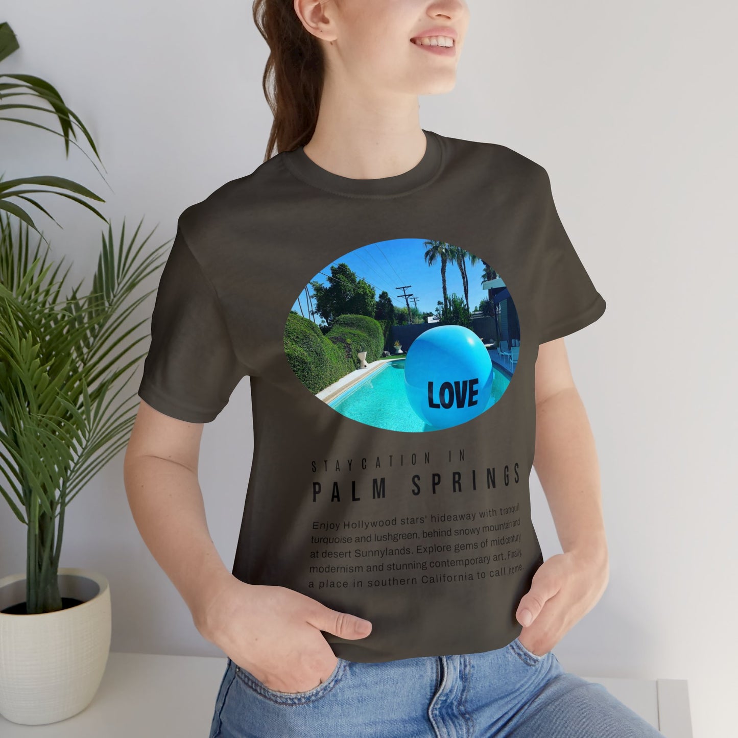 Staycation in Palm Springs Premium Lifestyle Tee by ViralDestinations