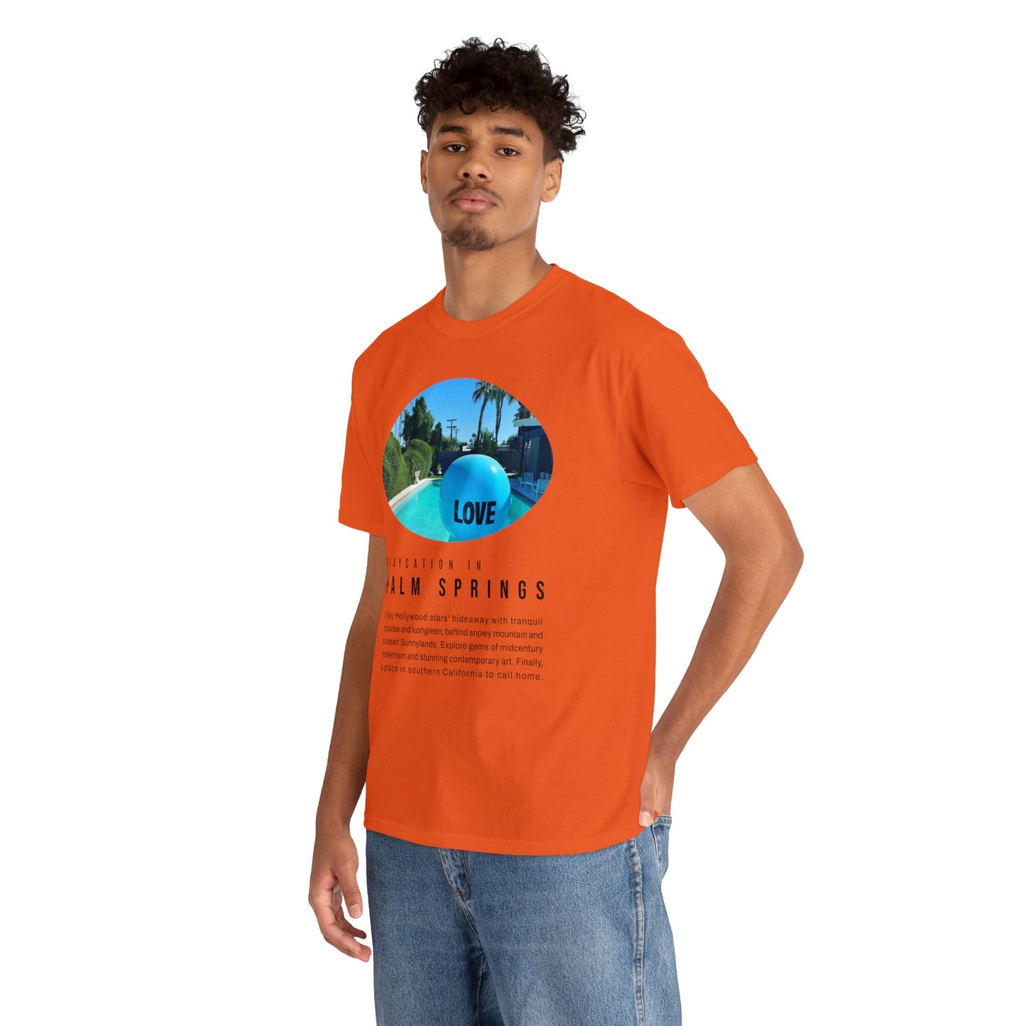 Staycation in Palm Springs Premium Unisex Lifestyle Tee by ViralDestinations