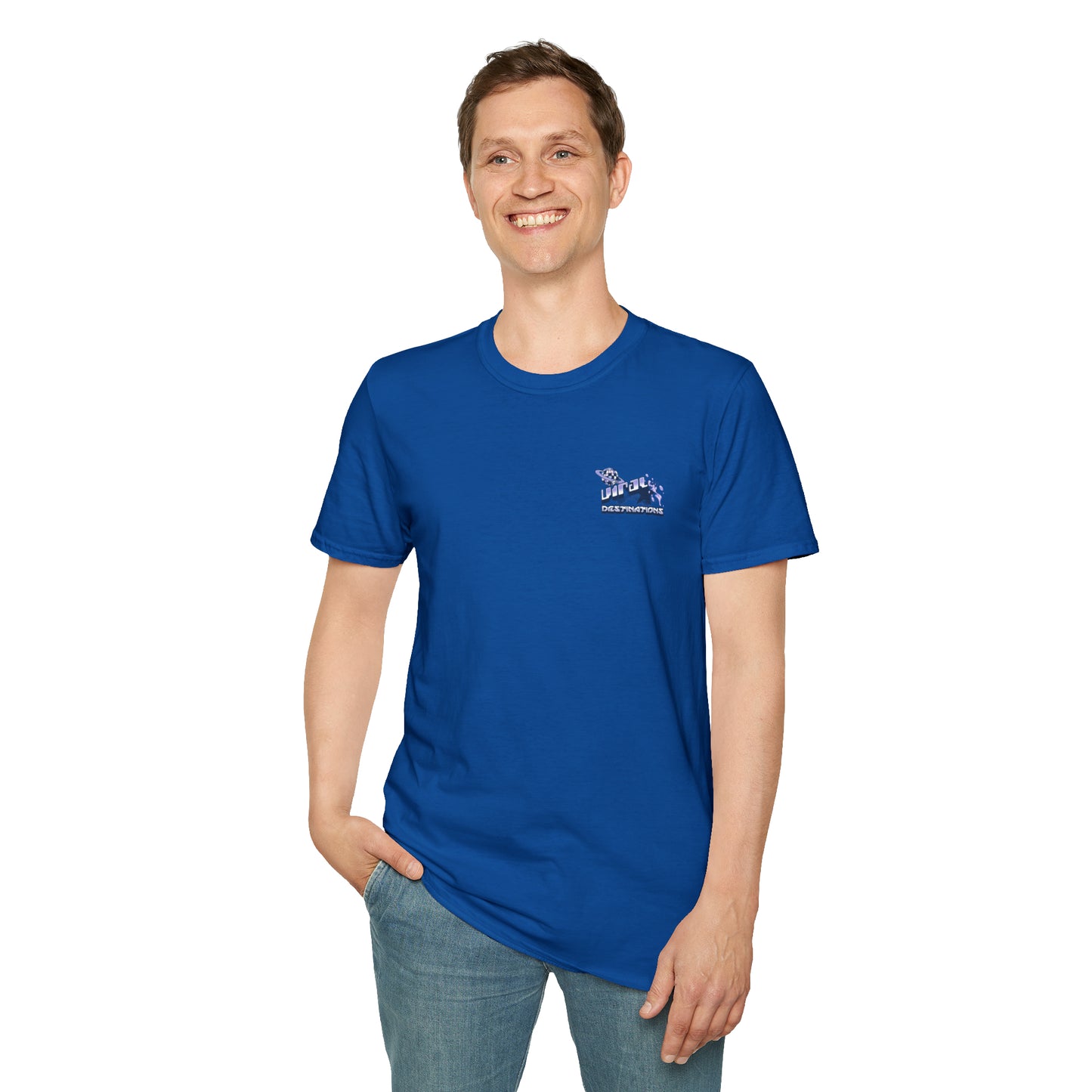 Respect Earth Y2K Style Trending logo back print Unisex Soft T-Shirt by ViralDestinations
