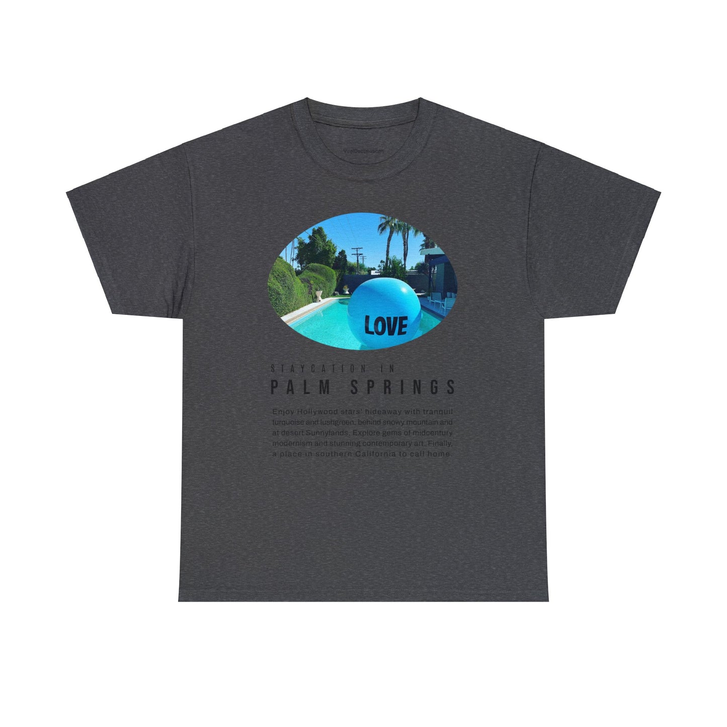 Staycation in Palm Springs Premium Unisex Lifestyle Tee by ViralDestinations