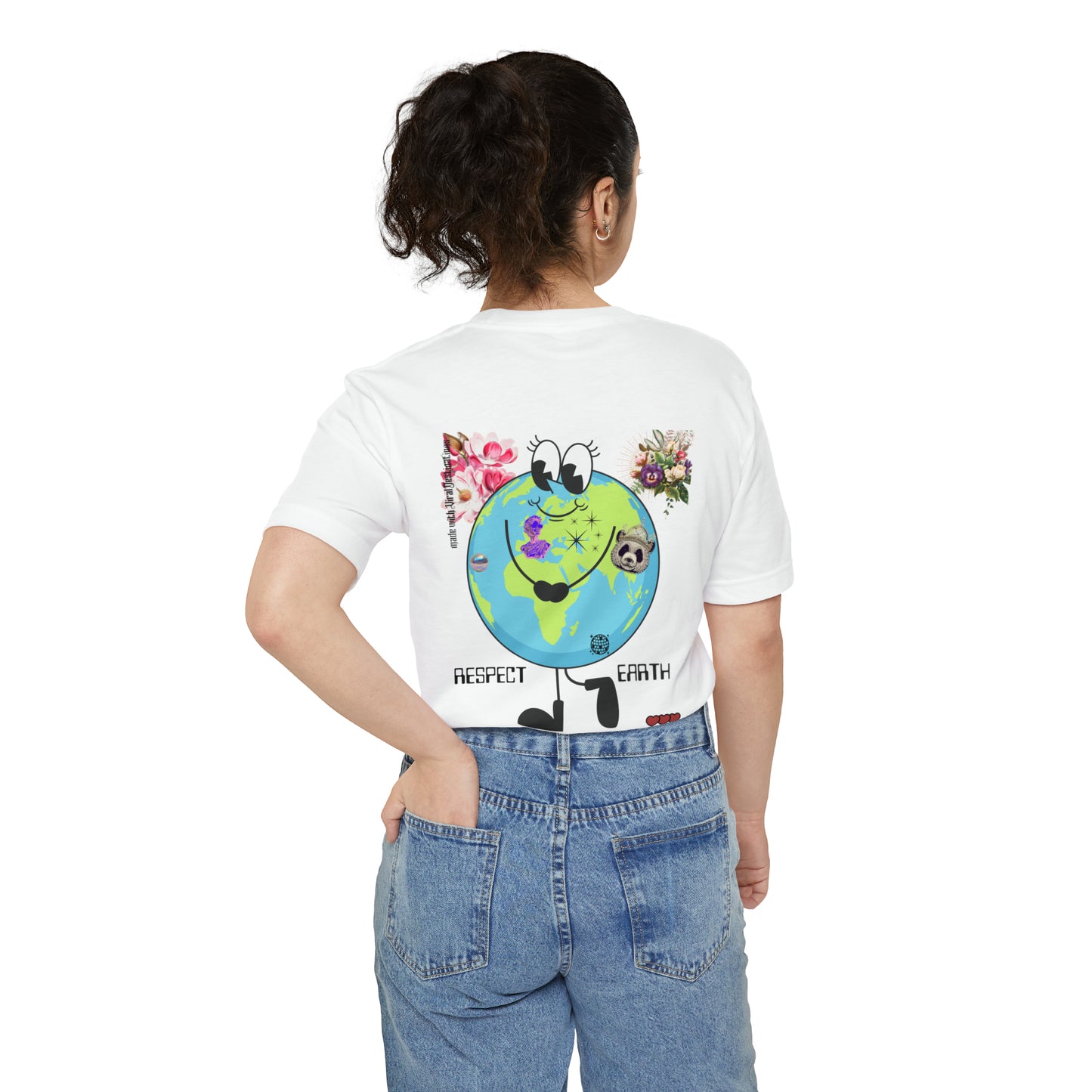 Respect Earth Y2K Trending Unisex Pocket T-shirt by ViralDestinations