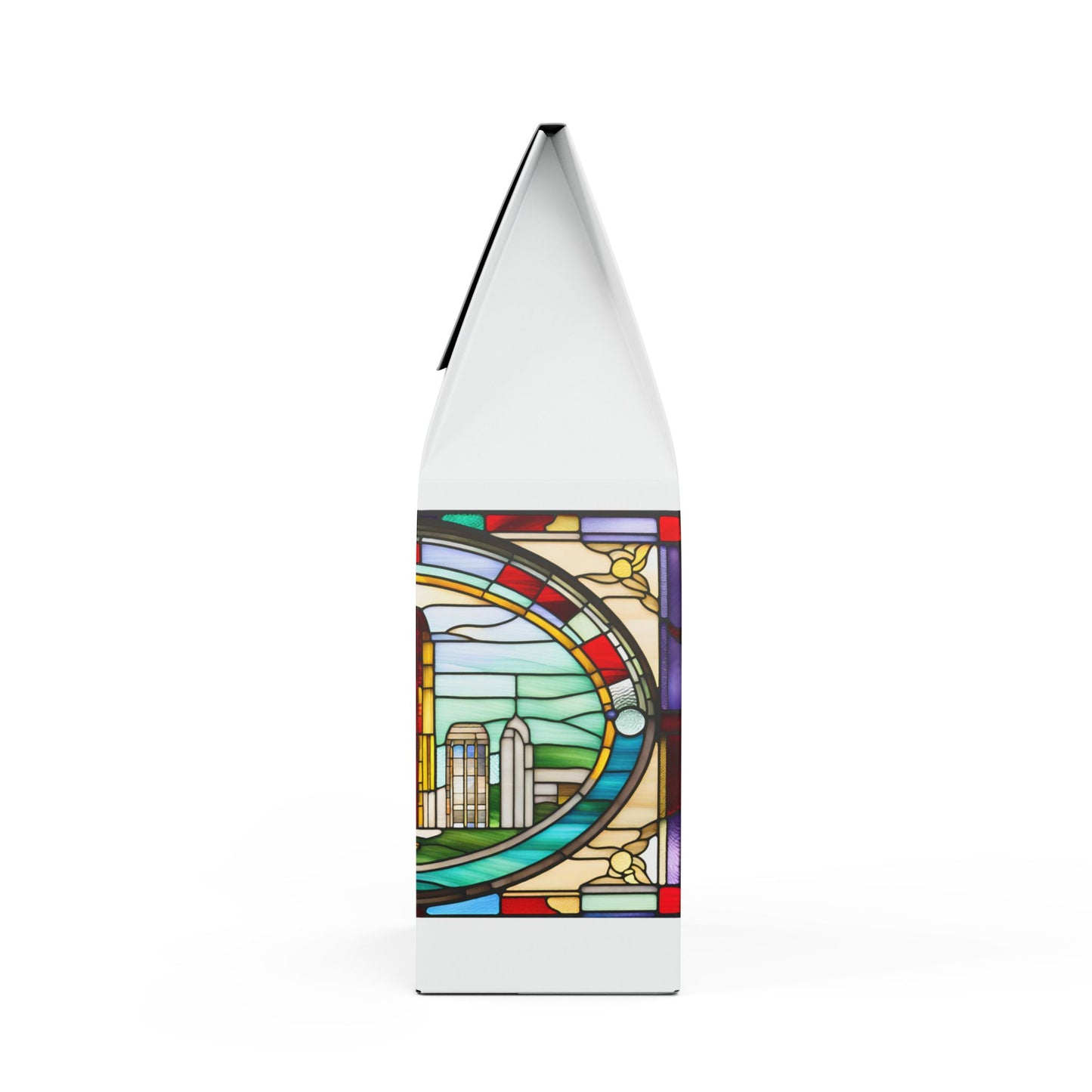ArtEXB Decaf Coffee Blend Tiffany Glass Studio Design Star City Scene