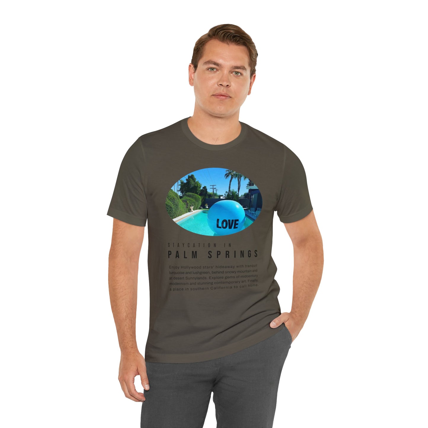 Staycation in Palm Springs Premium Lifestyle Tee by ViralDestinations