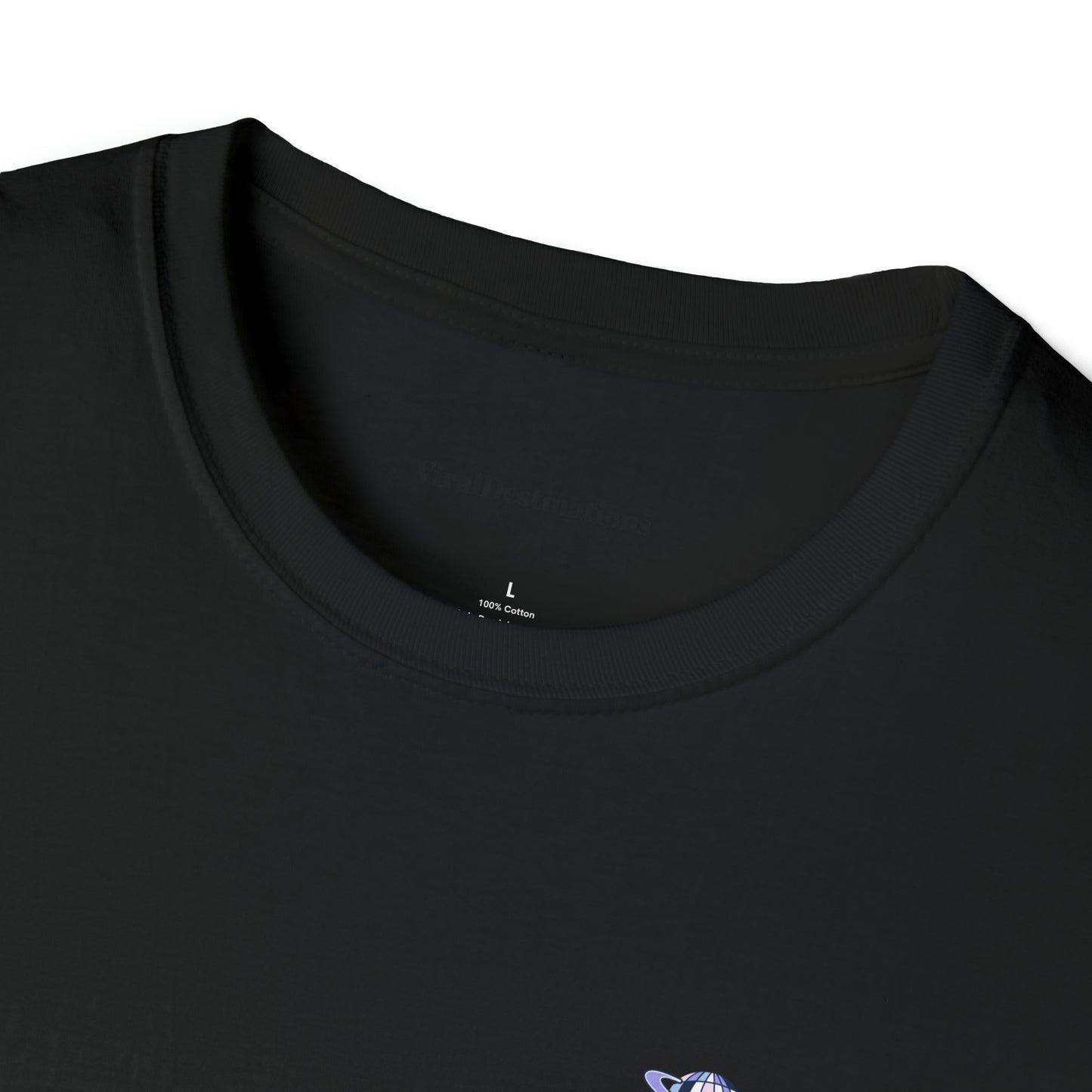 Respect Earth Y2K Style Trending logo back print Unisex Soft T-Shirt by ViralDestinations