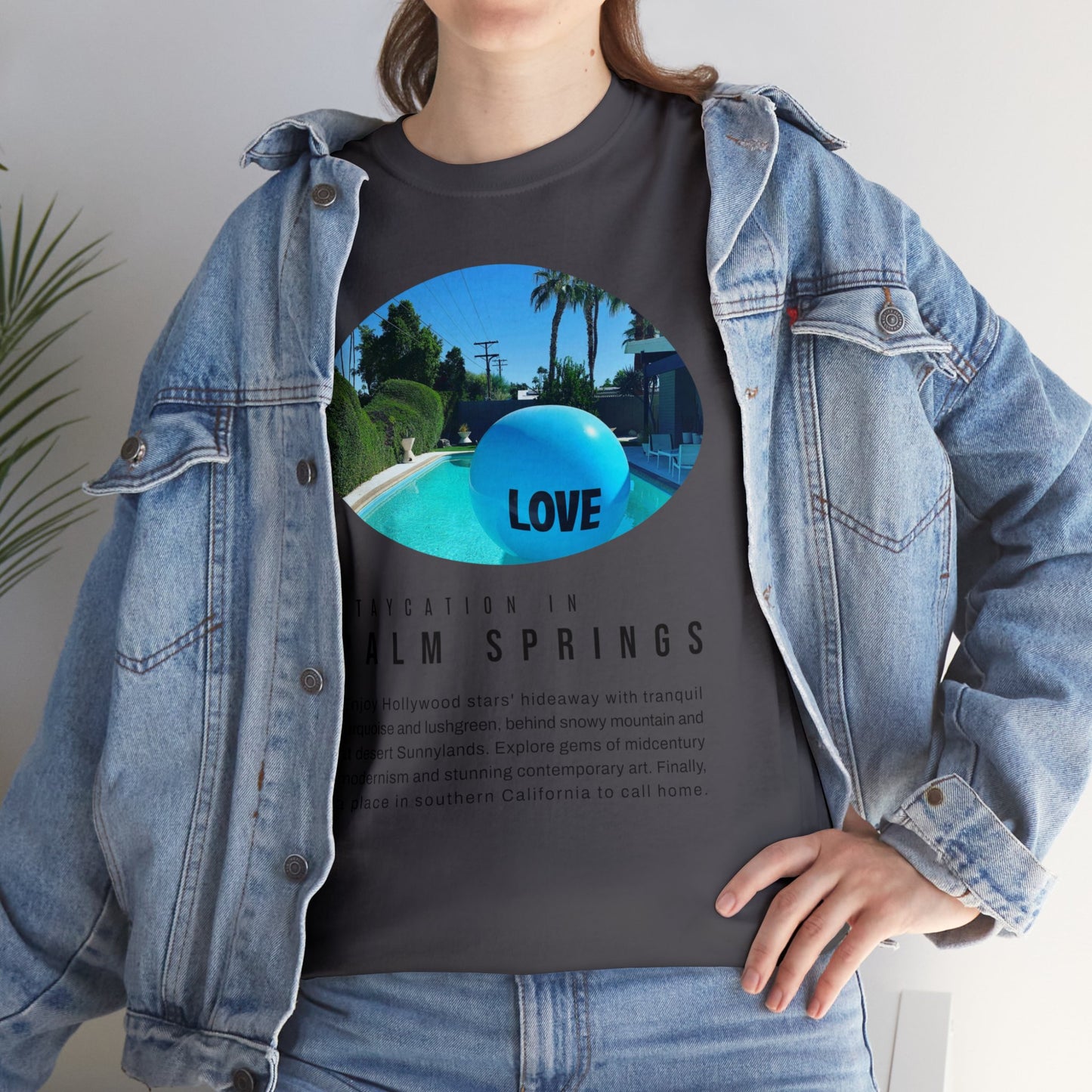 Staycation in Palm Springs Premium Unisex Lifestyle Tee by ViralDestinations