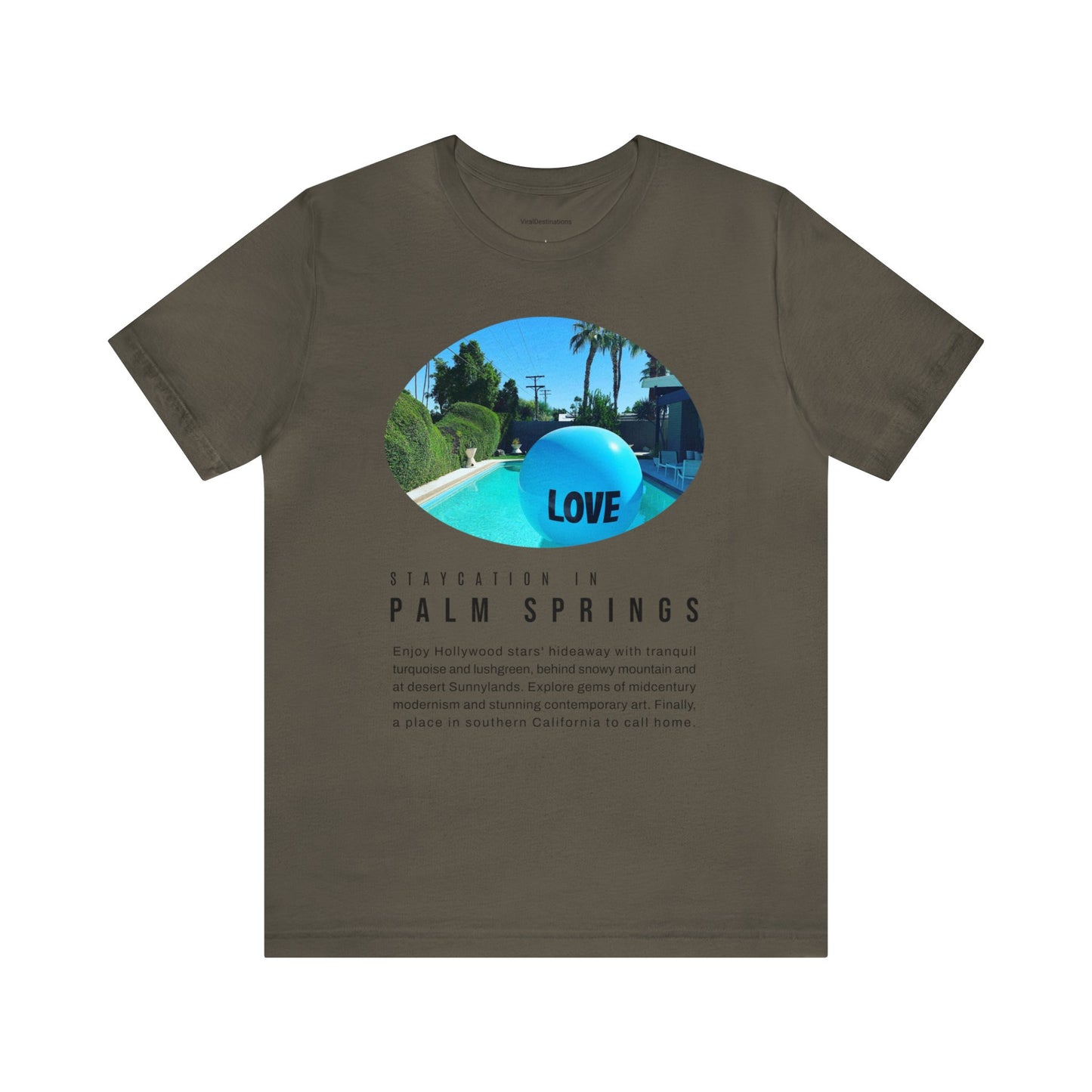Staycation in Palm Springs Premium Lifestyle Tee by ViralDestinations