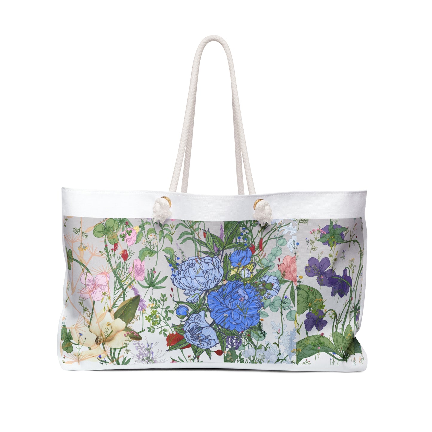 ViralDestinations™ Floral Garden Weekender Bag | Perfect for Travel and Beach Days - Botanical Aesthetics