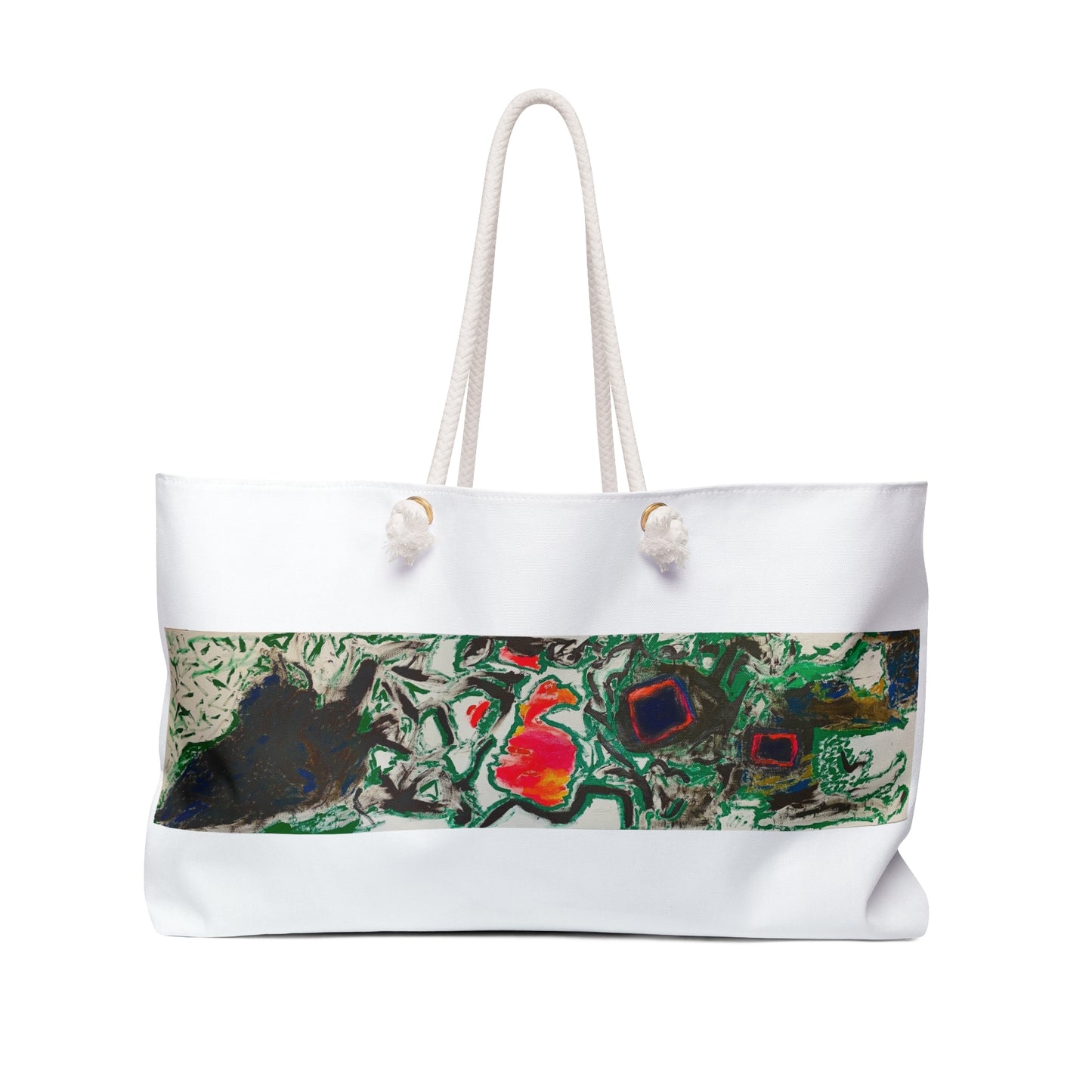 ViralDestinations™ Abstract Alien Landscapes Colorful Oil Painting Artwork Weekender Bag - Perfect for Travel & Beach Days