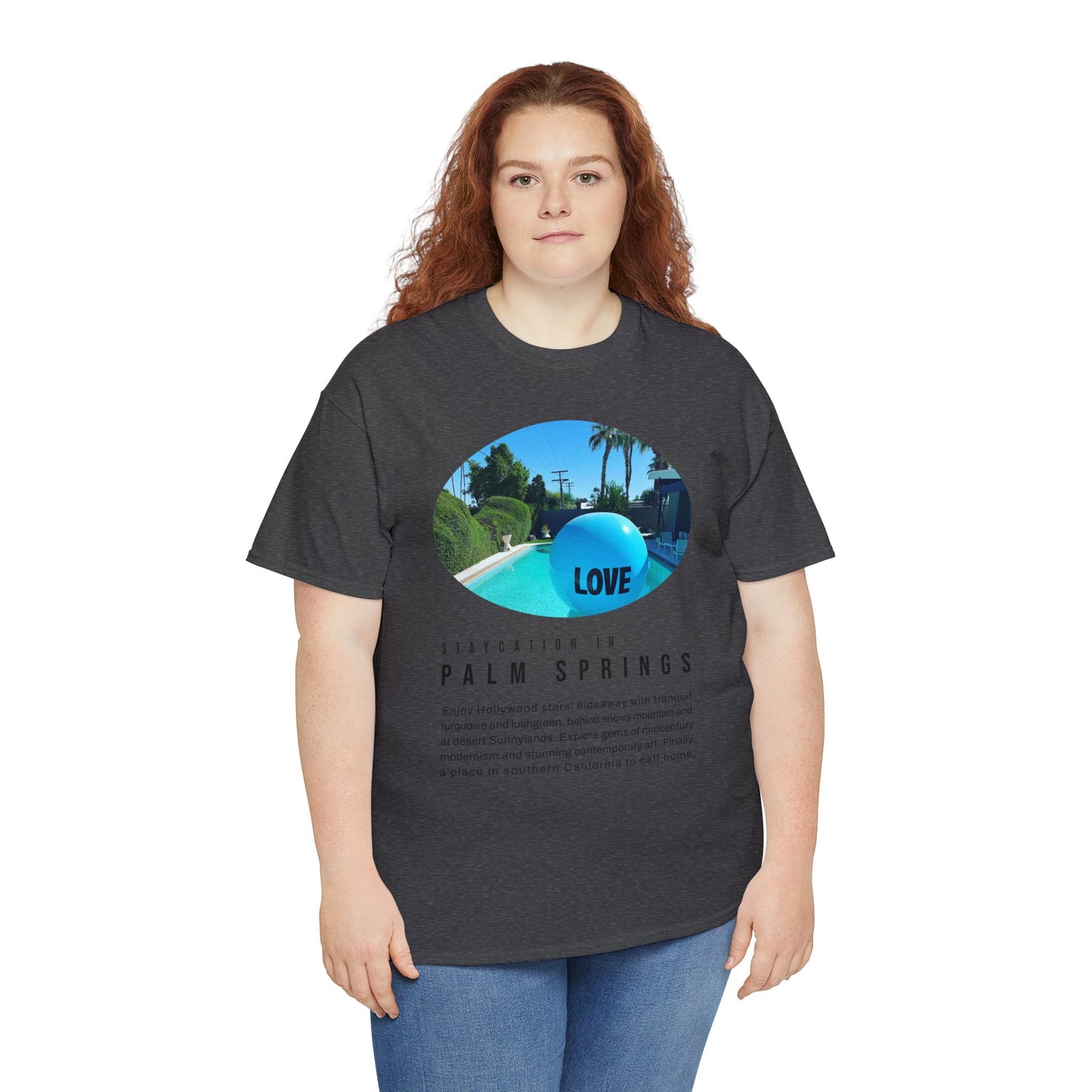 Staycation in Palm Springs Premium Unisex Lifestyle Tee by ViralDestinations