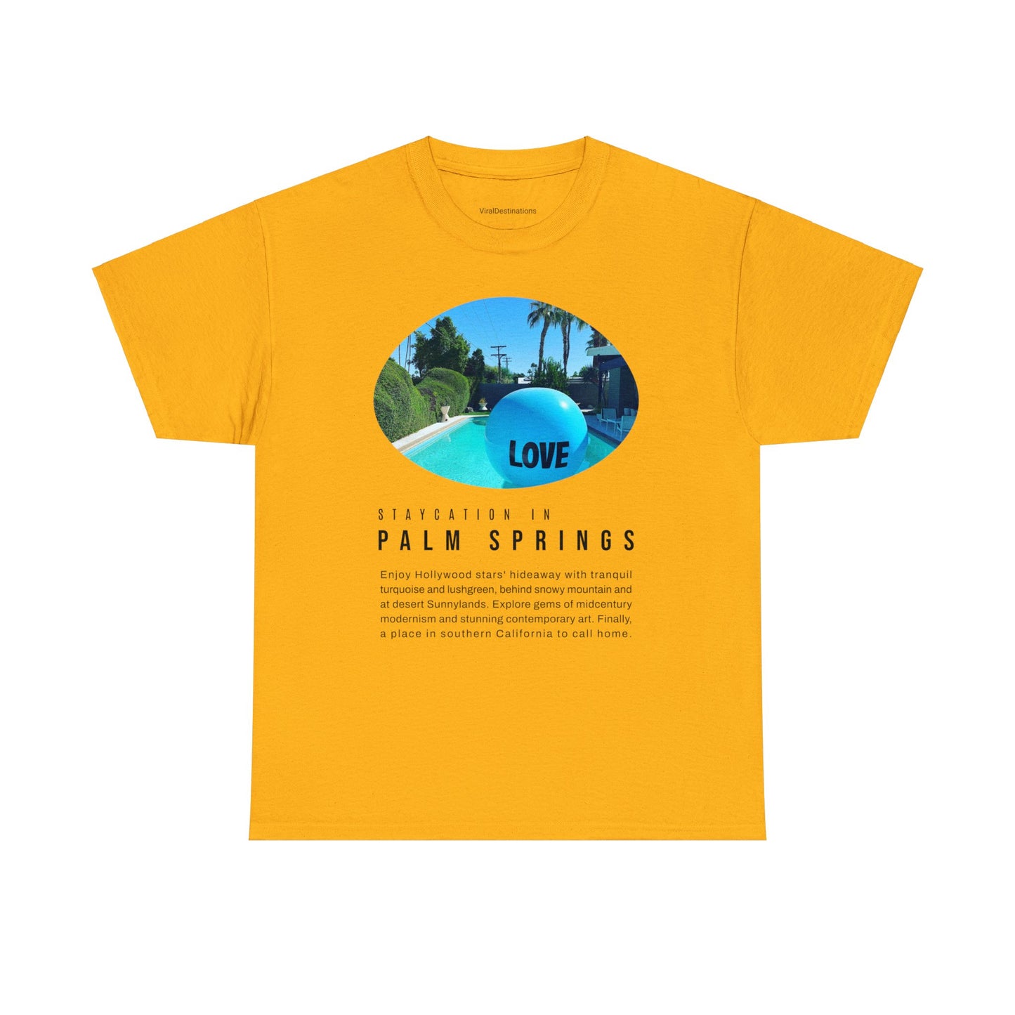 Staycation in Palm Springs Premium Unisex Lifestyle Tee by ViralDestinations