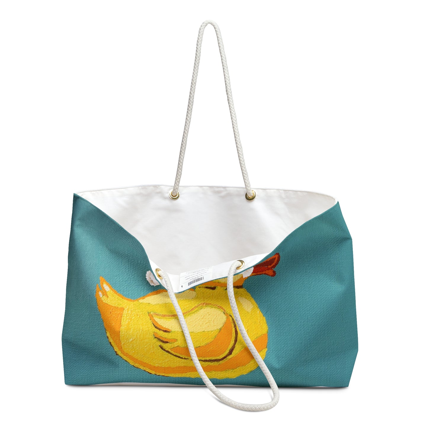 ViralDestinations™ Pop Duck Weekender Bag - Perfect for Travel & Beach Trips - Yellow Duck