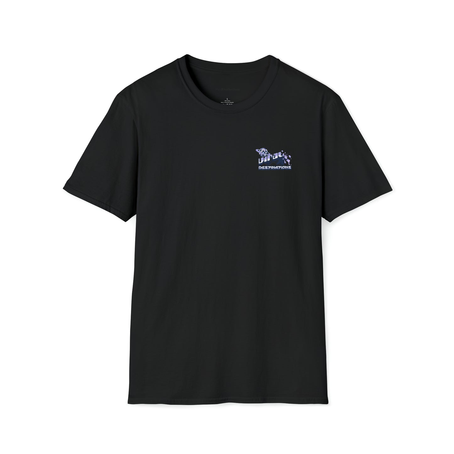 Respect Earth Y2K Style Trending logo back print Unisex Soft T-Shirt by ViralDestinations