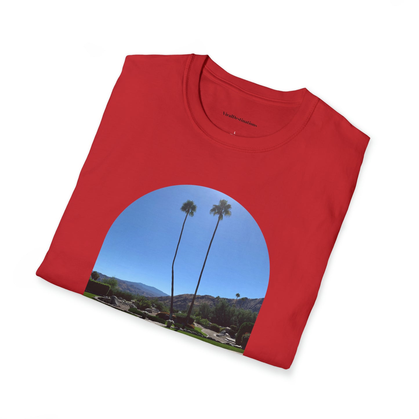Palm Springs Modernism Lifestyle Unisex Soft T-Shirt by ViralDestinations