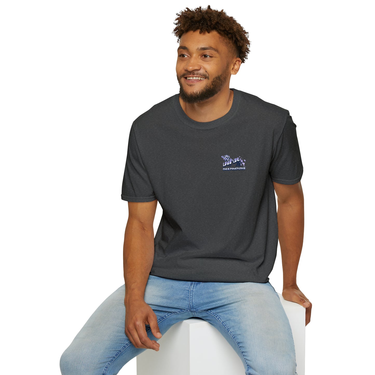 Respect Earth Y2K Style Trending logo back print Unisex Soft T-Shirt by ViralDestinations