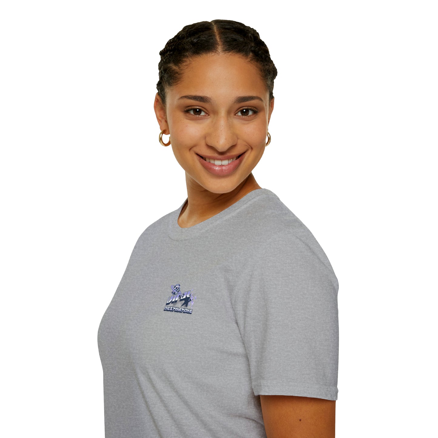 Respect Earth Y2K Style Trending logo back print Unisex Soft T-Shirt by ViralDestinations