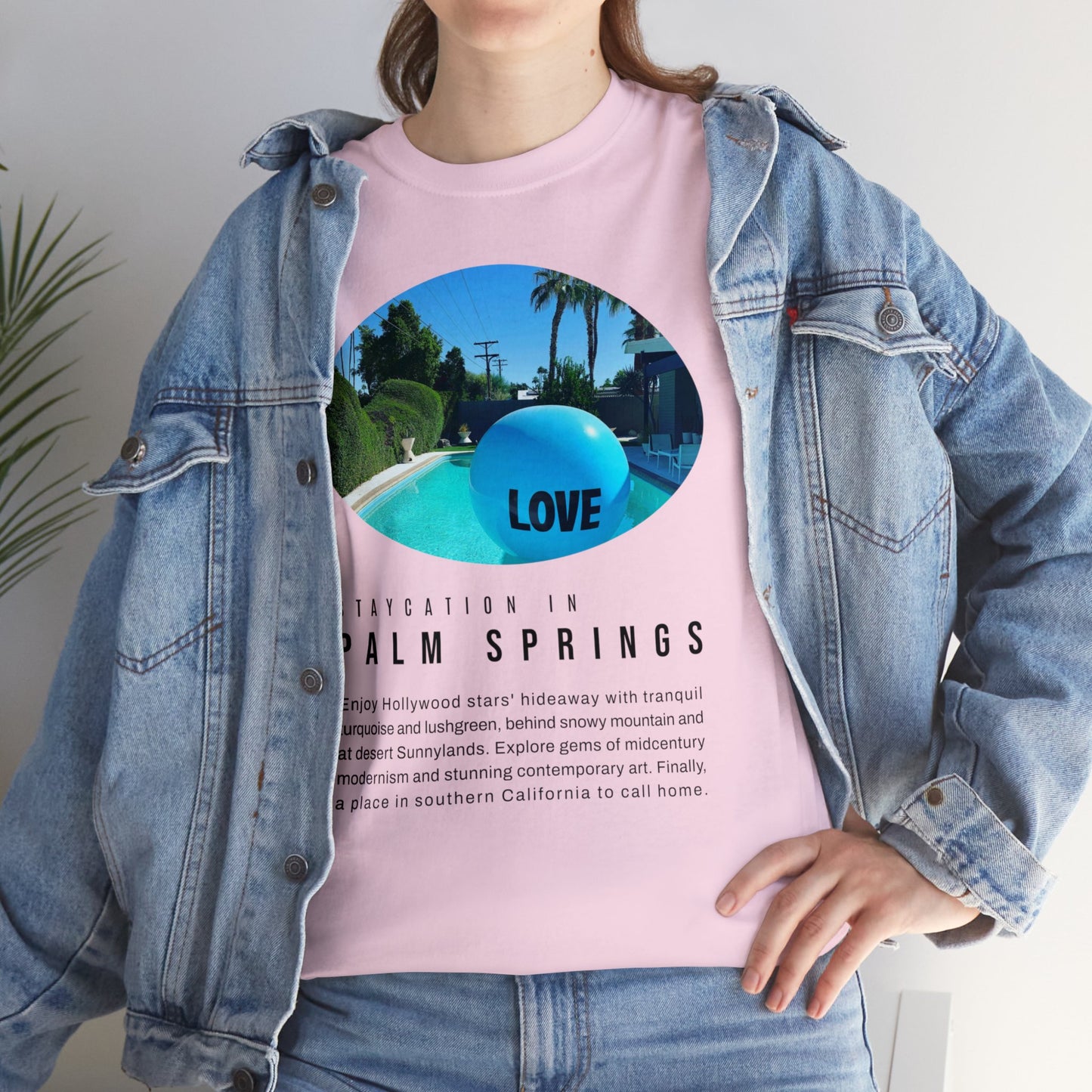 Staycation in Palm Springs Premium Unisex Lifestyle Tee by ViralDestinations