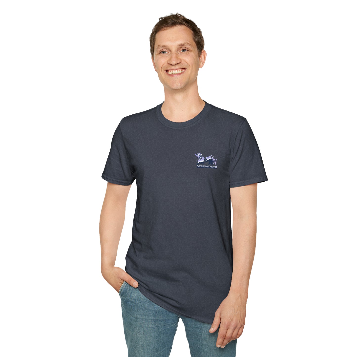 Respect Earth Y2K Style Trending logo back print Unisex Soft T-Shirt by ViralDestinations