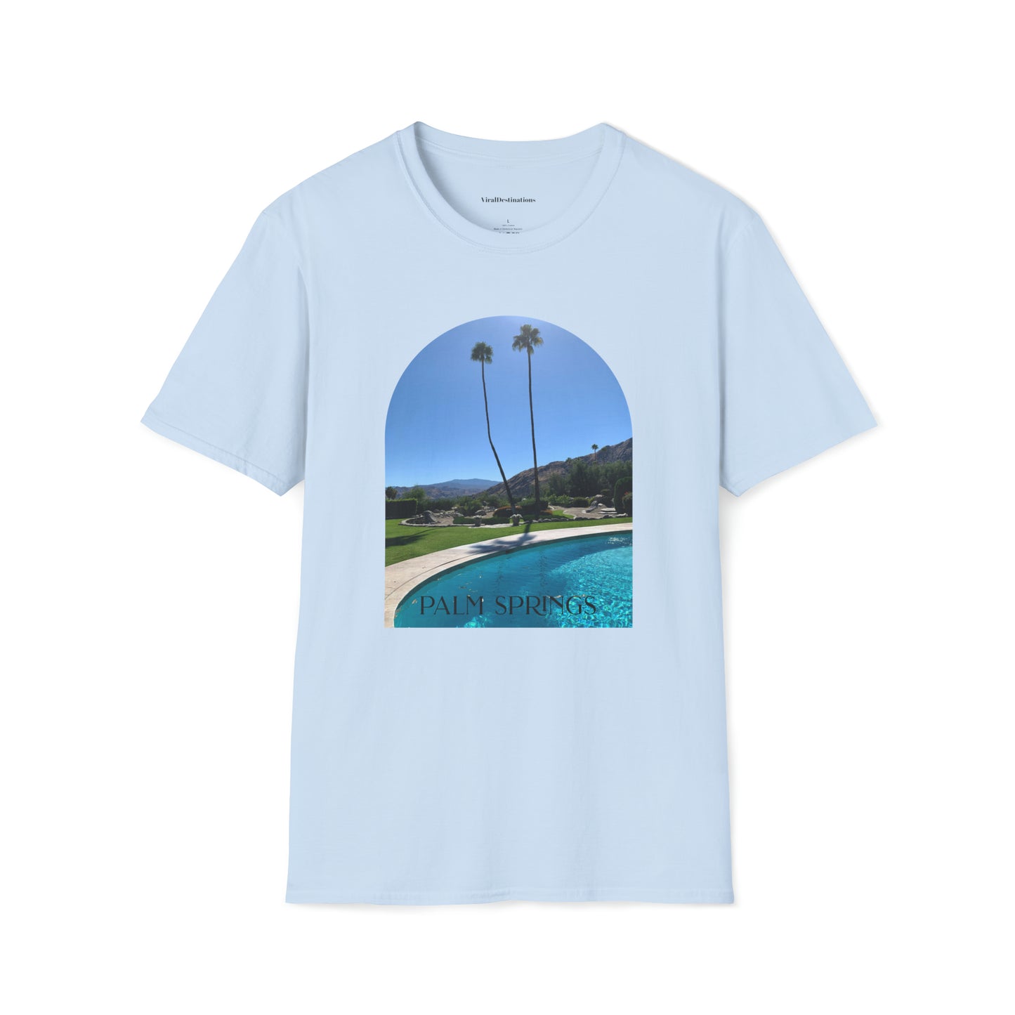 Palm Springs Modernism Lifestyle Unisex Soft T-Shirt by ViralDestinations