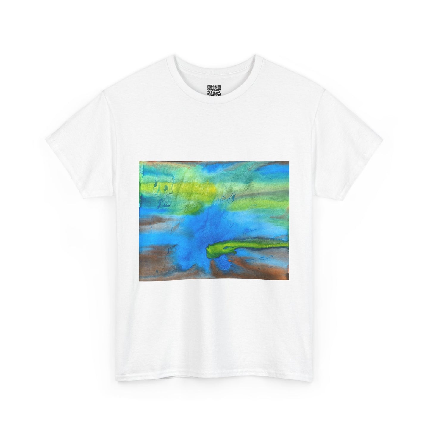 ViralDestinations Gulf of America Abstract Ocean Vibe Unisex Heavy Cotton Tee - Stylish & Comfortable
