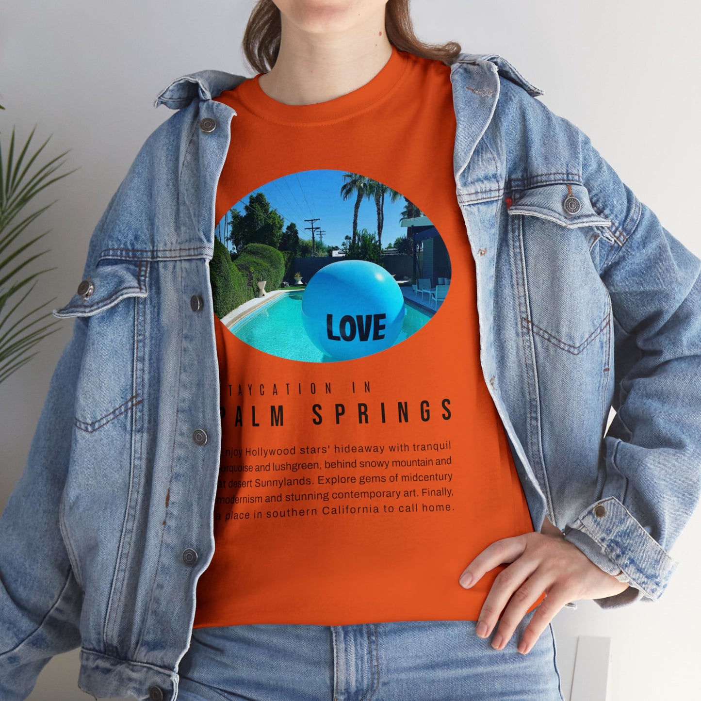 Staycation in Palm Springs Premium Unisex Lifestyle Tee by ViralDestinations