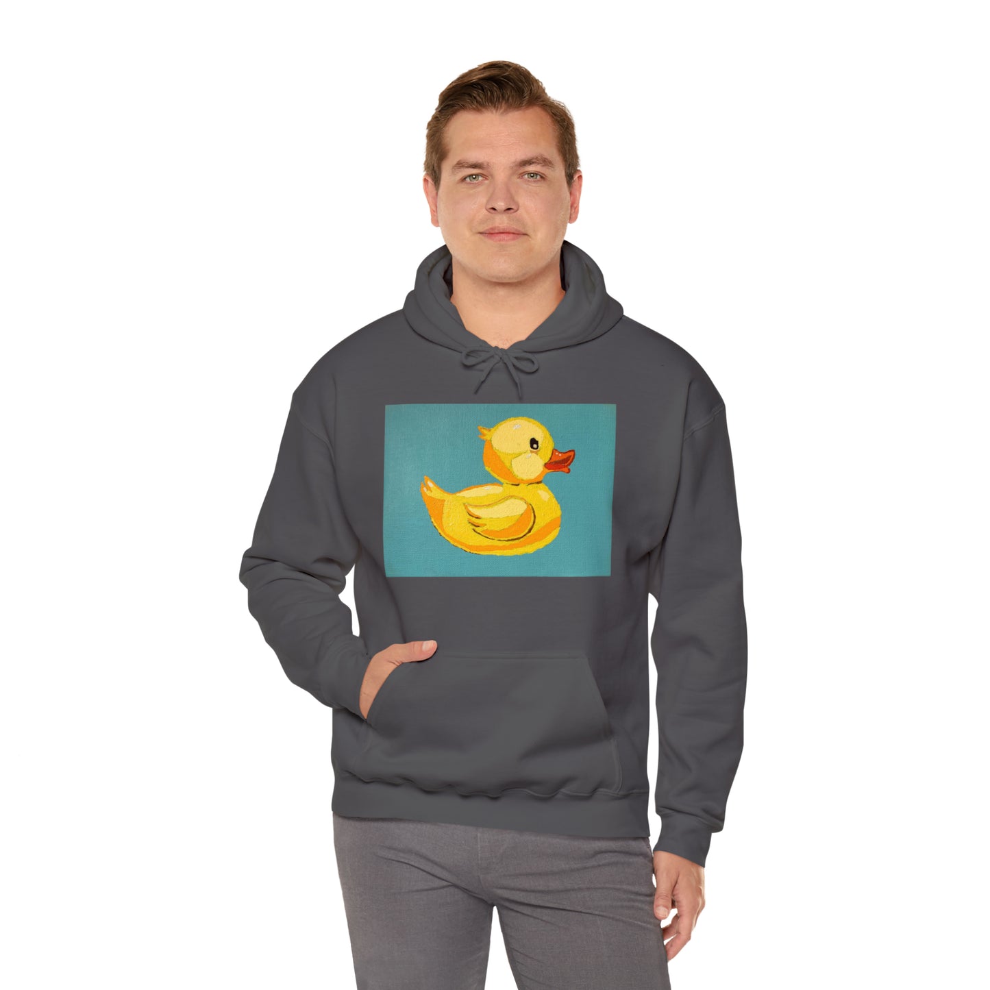 The Pop Duck Premium Lifestyle Hoodie ¬ Pop Art On The Go ¬ matching adult and kids T-shirts