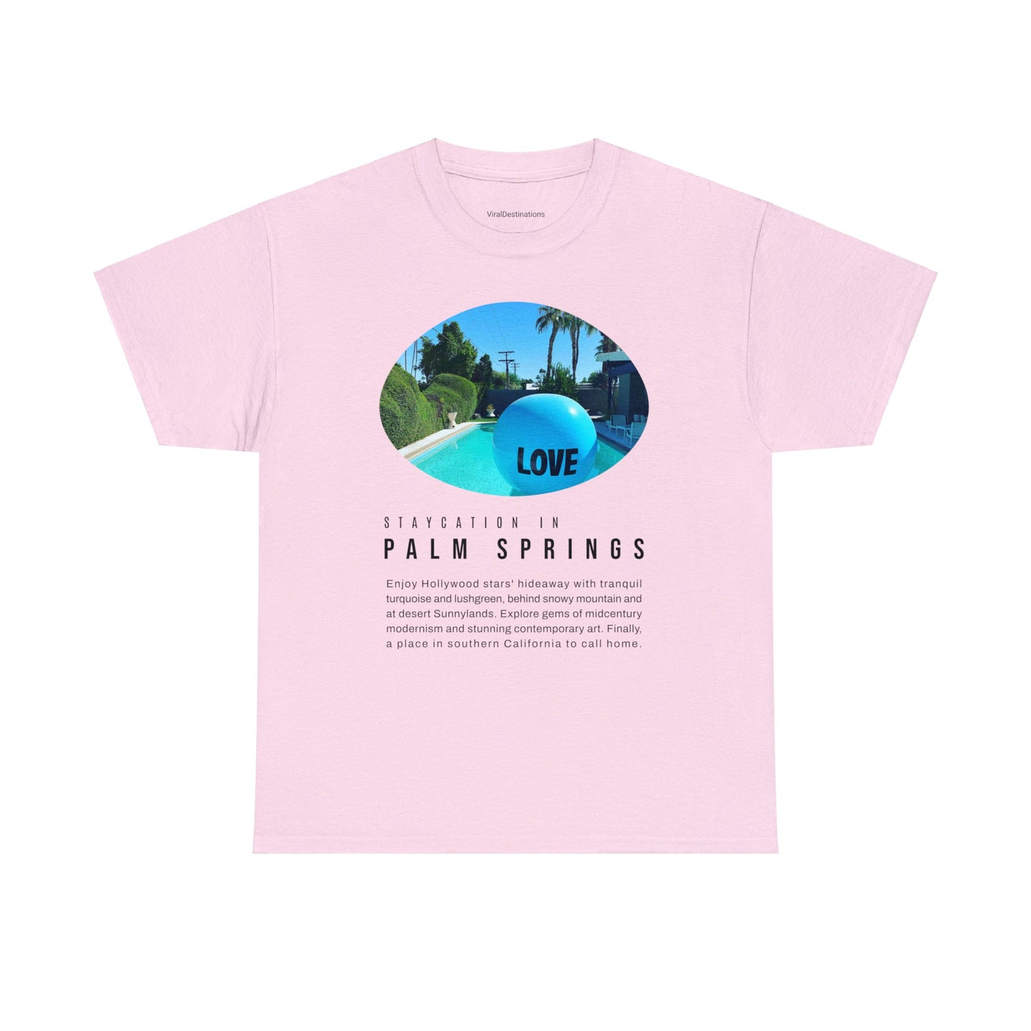 Staycation in Palm Springs Premium Unisex Lifestyle Tee by ViralDestinations