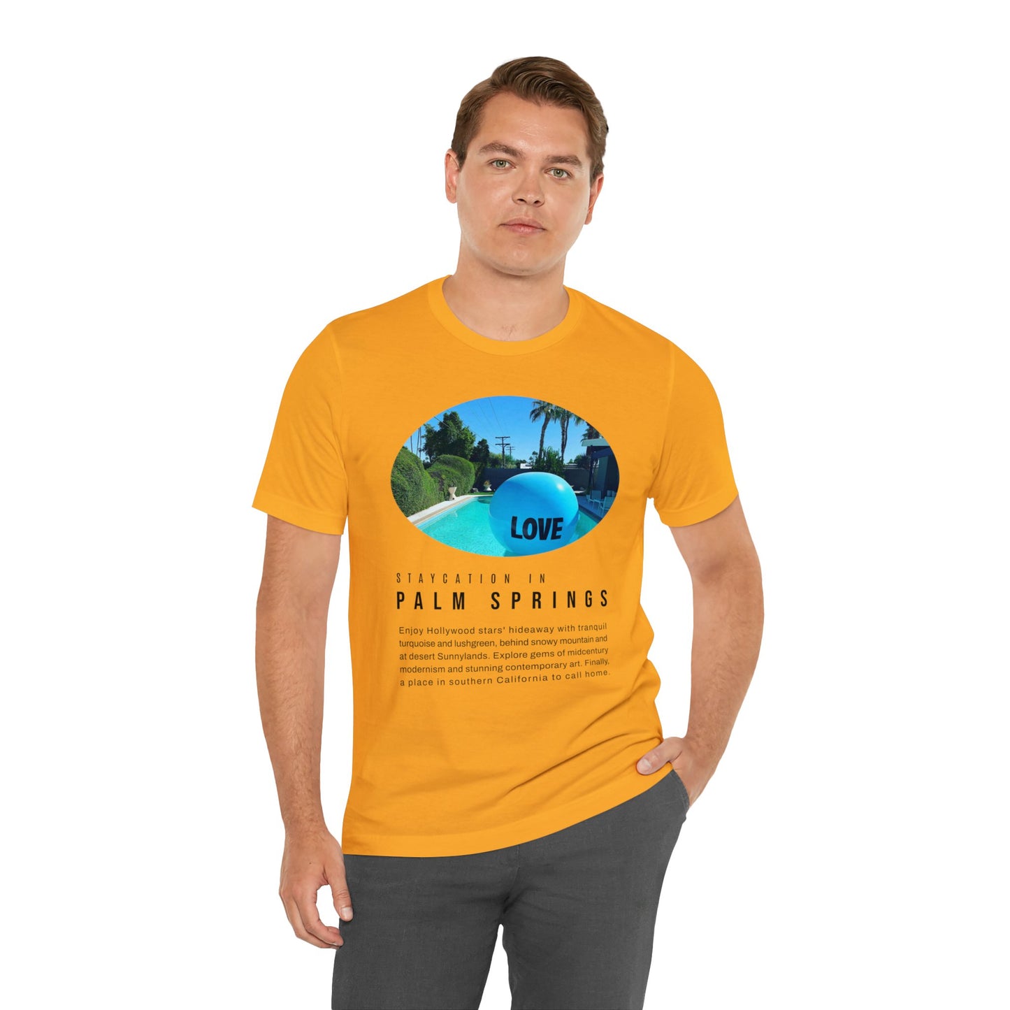 Staycation in Palm Springs Premium Lifestyle Tee by ViralDestinations