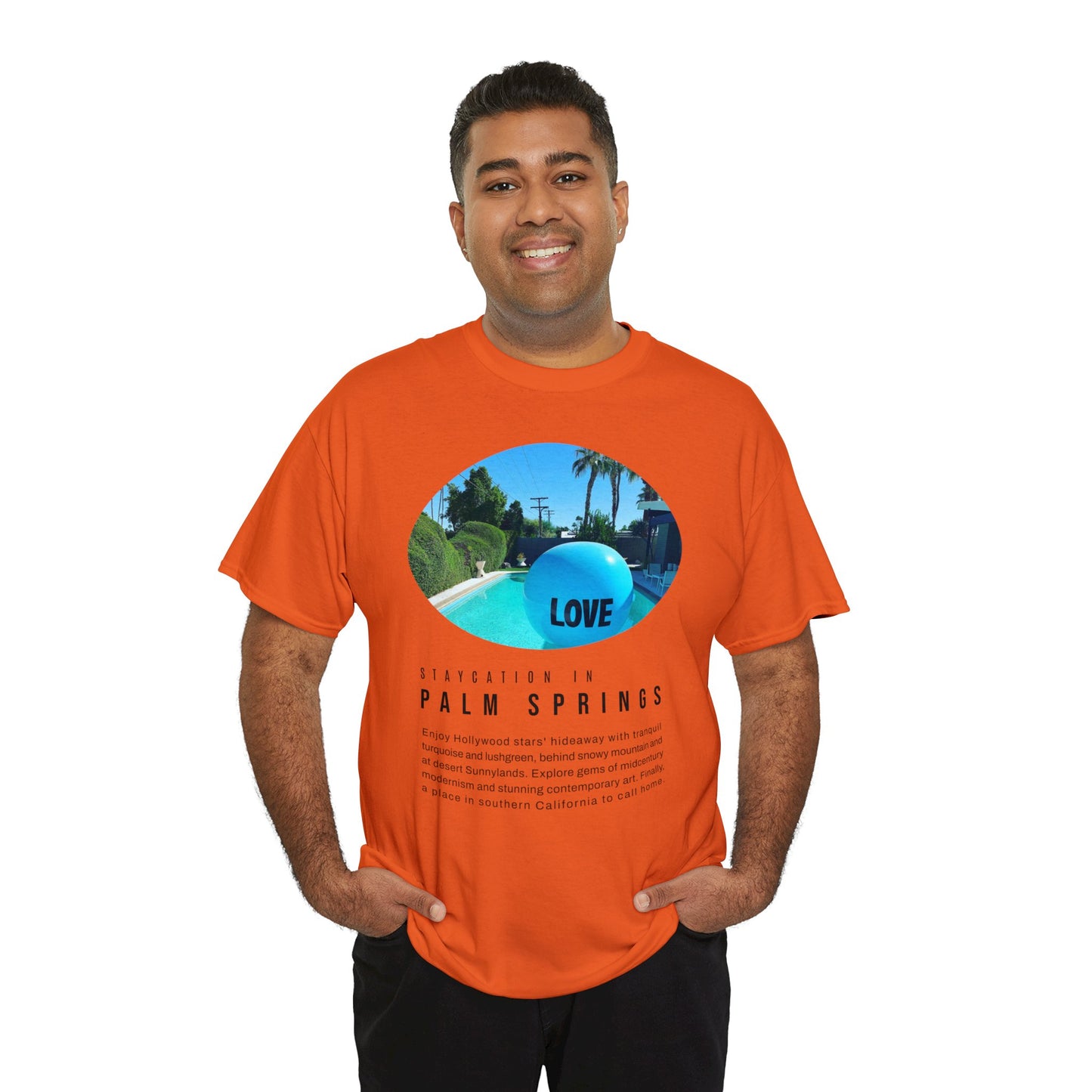 Staycation in Palm Springs Premium Unisex Lifestyle Tee by ViralDestinations
