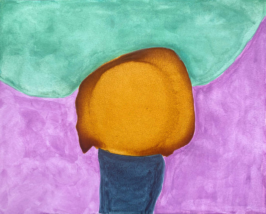 10"*8" Fine Art Print mounted on board in clear bag - vibrant watercolor abstract landscapes