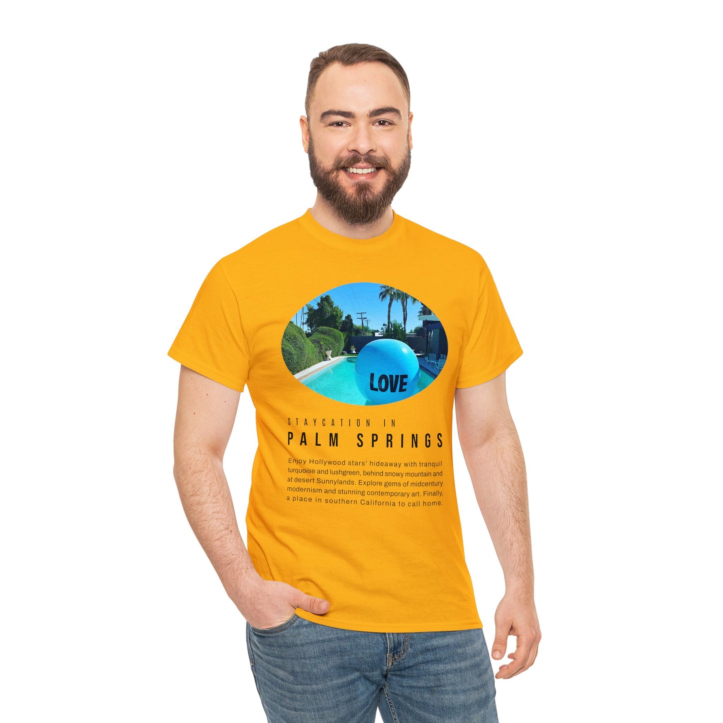 Staycation in Palm Springs Premium Unisex Lifestyle Tee by ViralDestinations