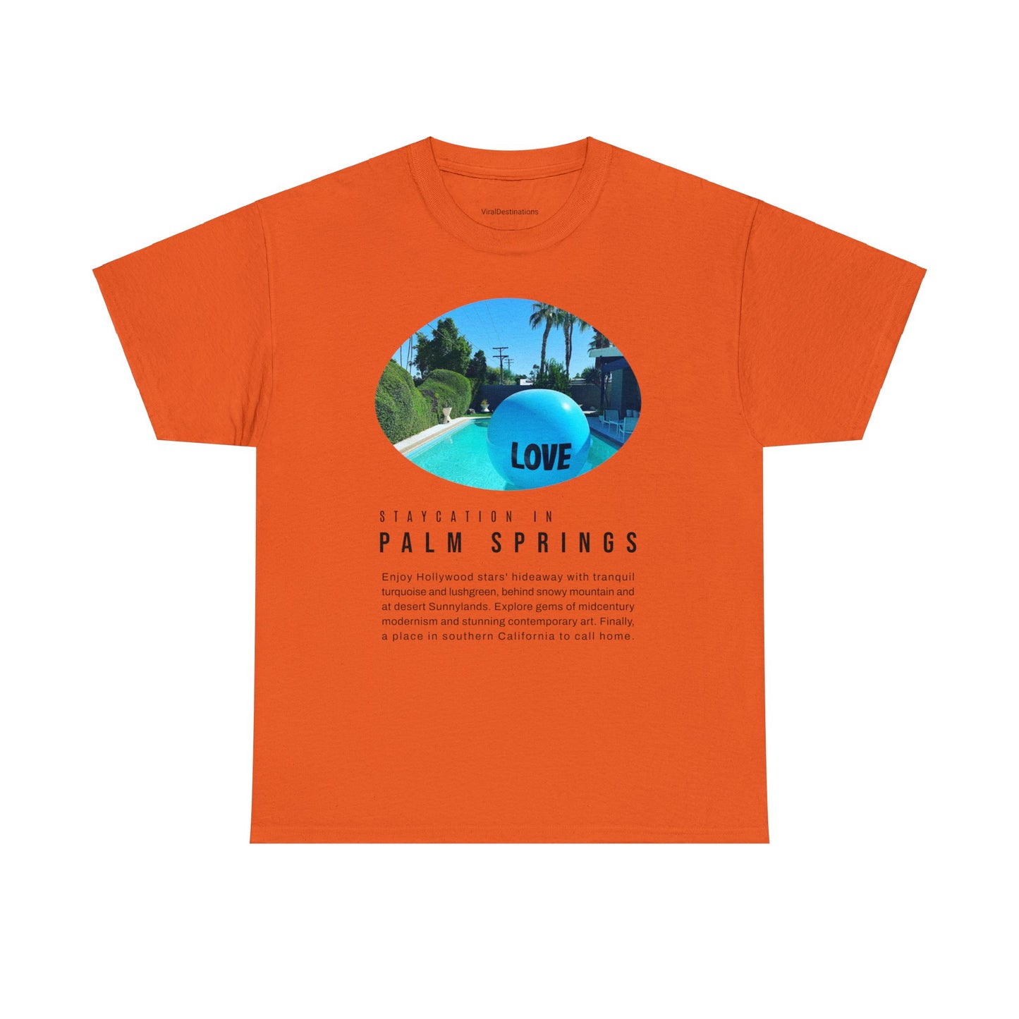 Staycation in Palm Springs Premium Unisex Lifestyle Tee by ViralDestinations