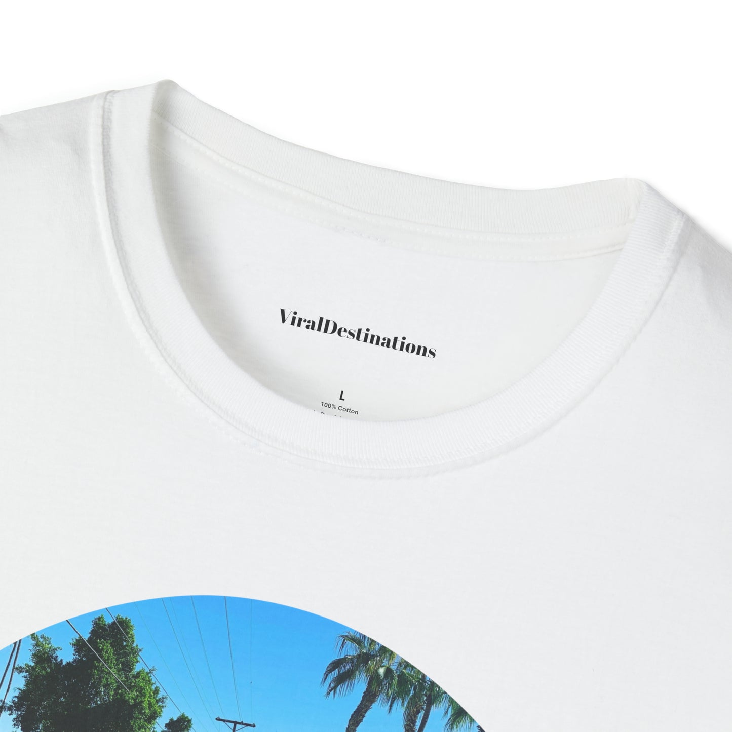 Palm Springs Staycation Lifestyle Unisex Soft T-Shirt by ViralDestinations