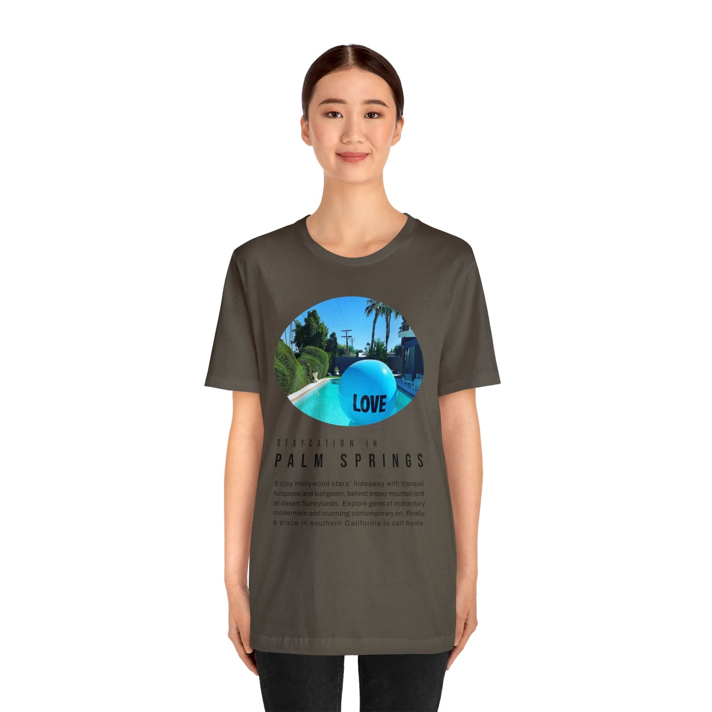Staycation in Palm Springs Premium Lifestyle Tee by ViralDestinations