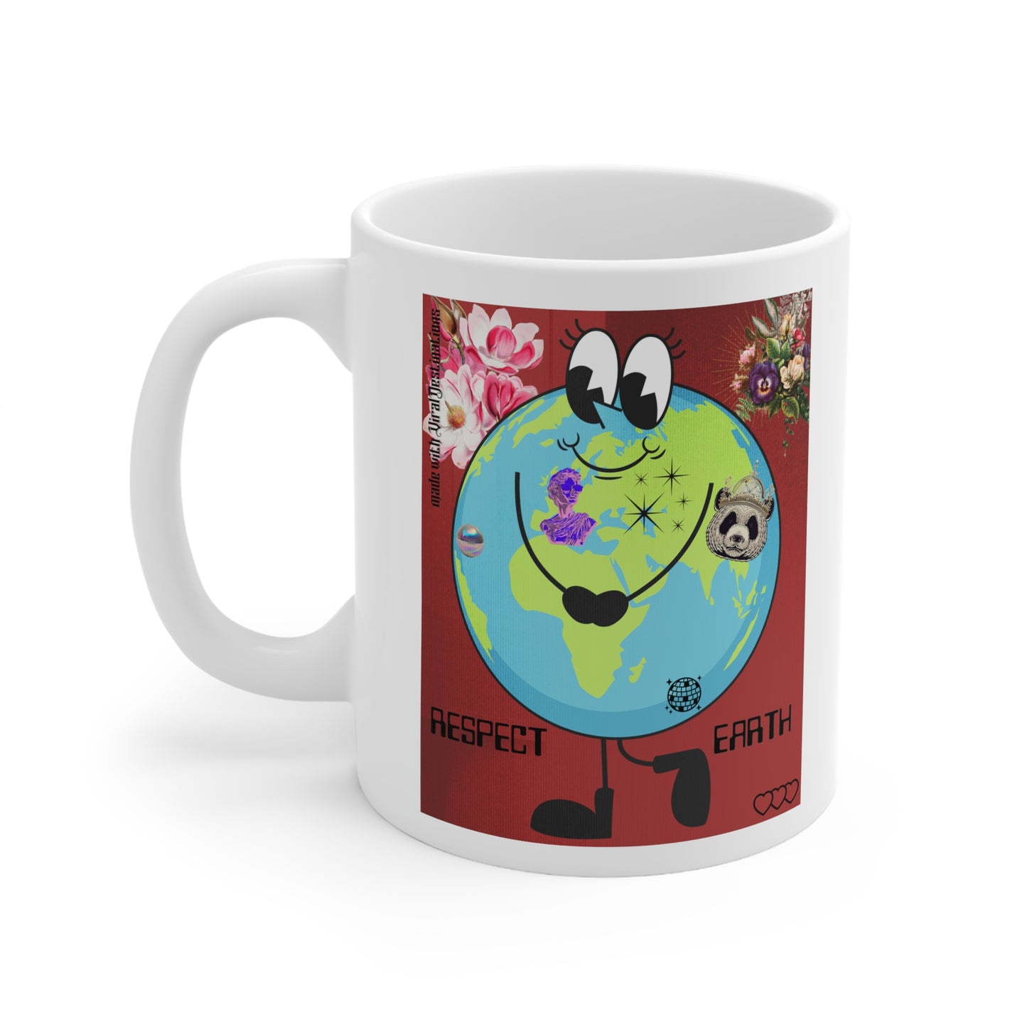 Respect Earth Y2K Trending Ceramic Mug 11oz by ViralDestinations