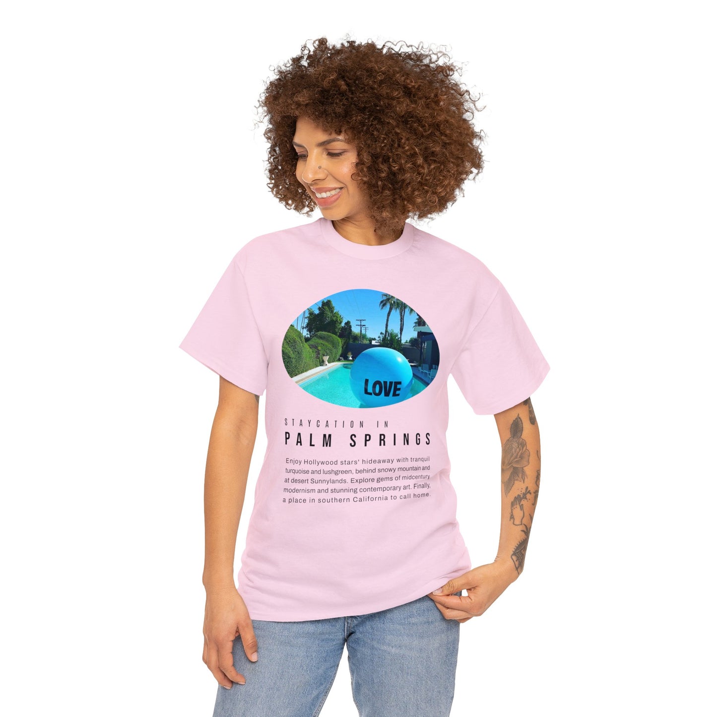 Staycation in Palm Springs Premium Unisex Lifestyle Tee by ViralDestinations
