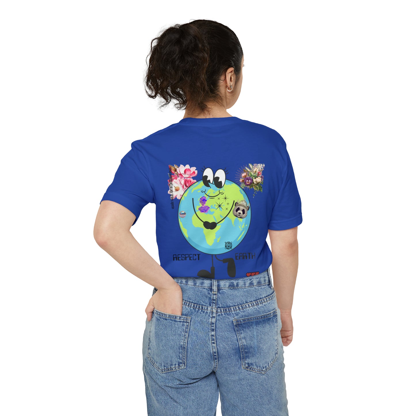Respect Earth Y2K Trending Unisex Pocket T-shirt by ViralDestinations
