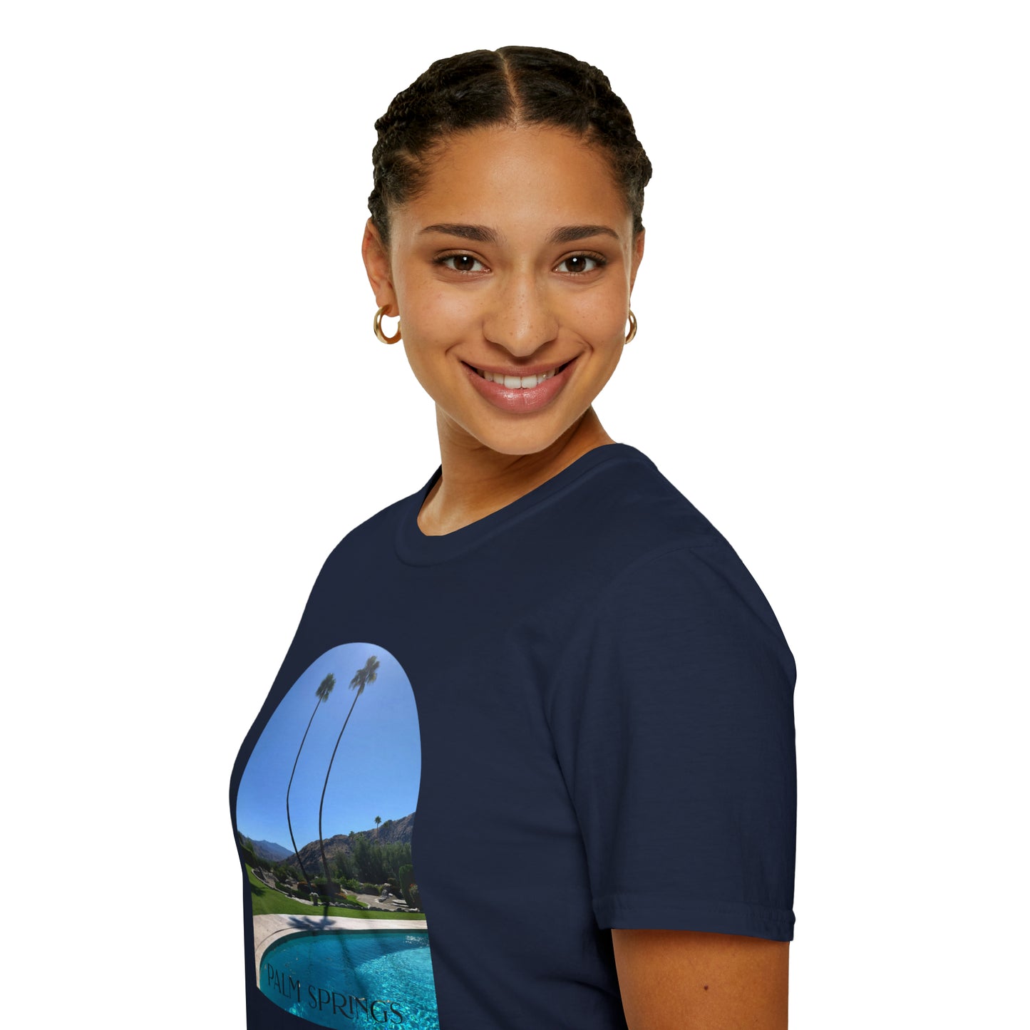 Palm Springs Modernism Lifestyle Unisex Soft T-Shirt by ViralDestinations