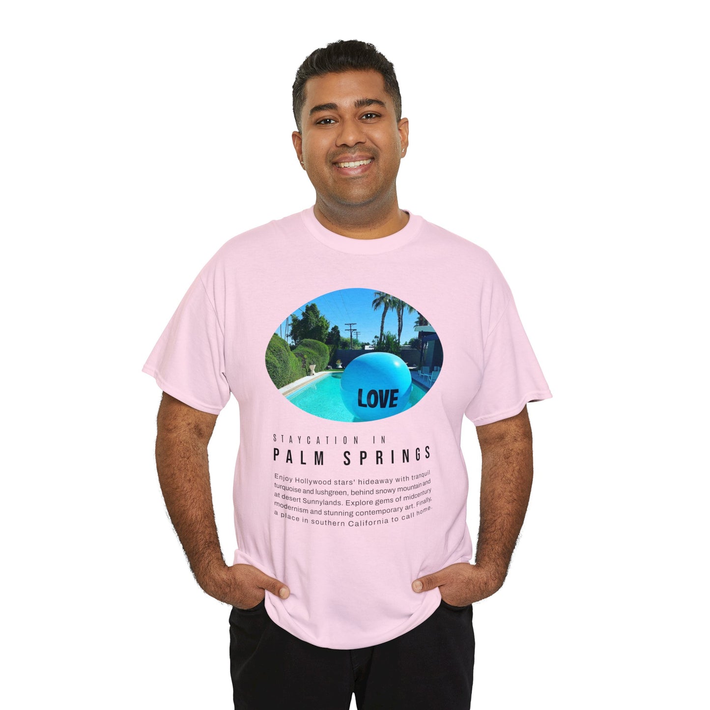 Staycation in Palm Springs Premium Unisex Lifestyle Tee by ViralDestinations