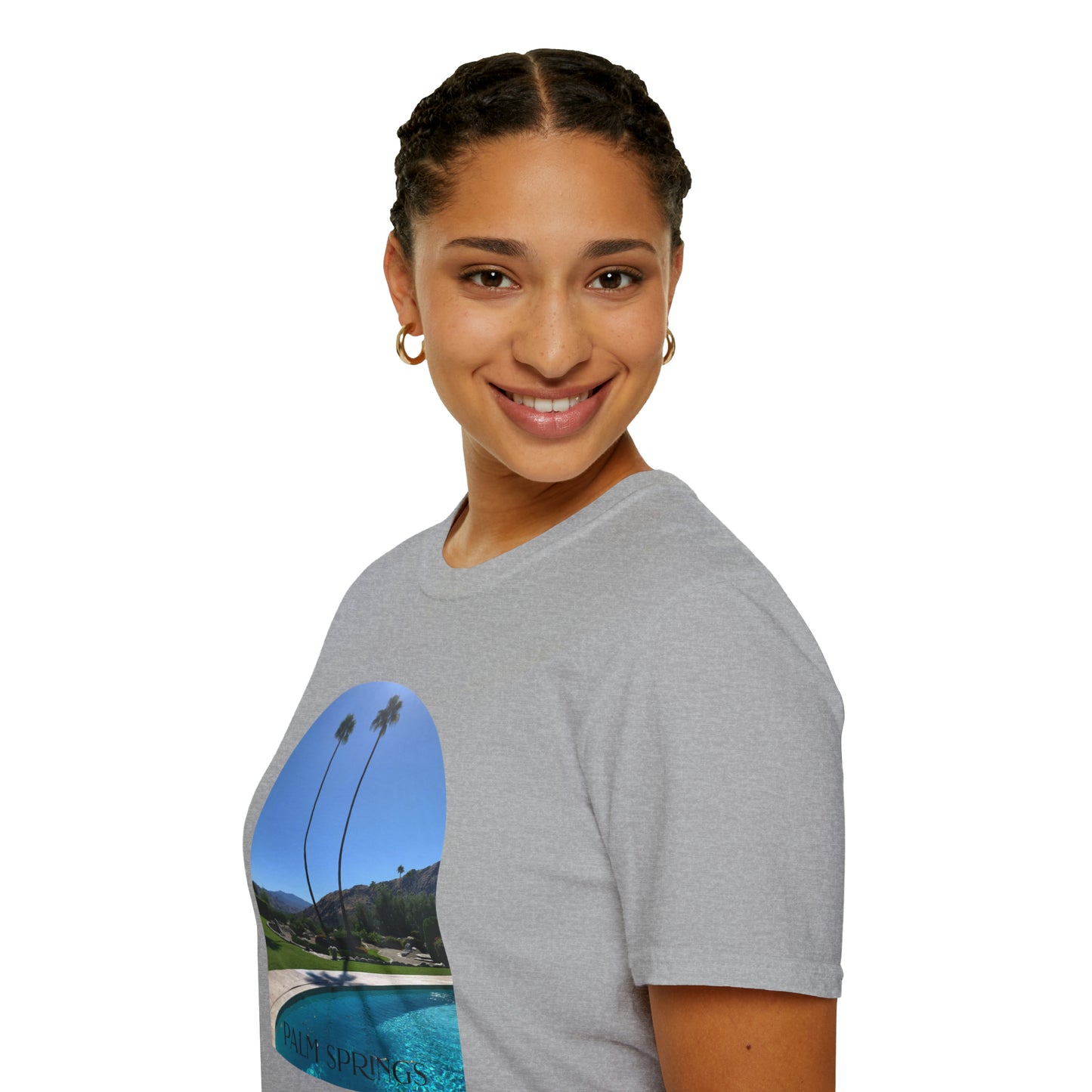 Palm Springs Modernism Lifestyle Unisex Soft T-Shirt by ViralDestinations