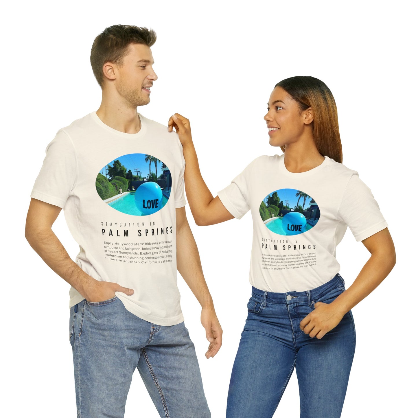 Staycation in Palm Springs Premium Lifestyle Tee by ViralDestinations