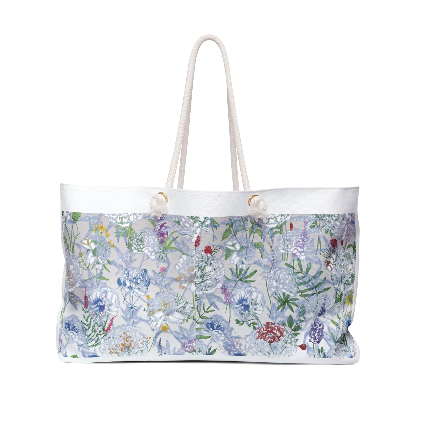 ViralDestinations™ Tranquil Floral Garden Weekender Bag | Perfect for Travel and Beach Days - Botanical Aesthetics