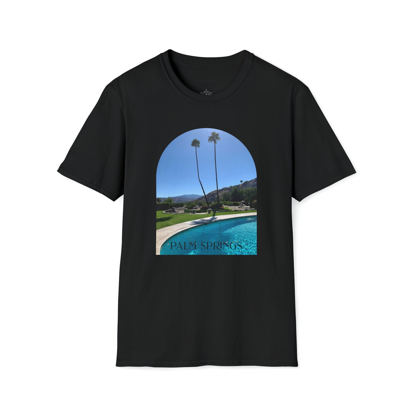 Palm Springs Modernism Lifestyle Unisex Soft T-Shirt by ViralDestinations