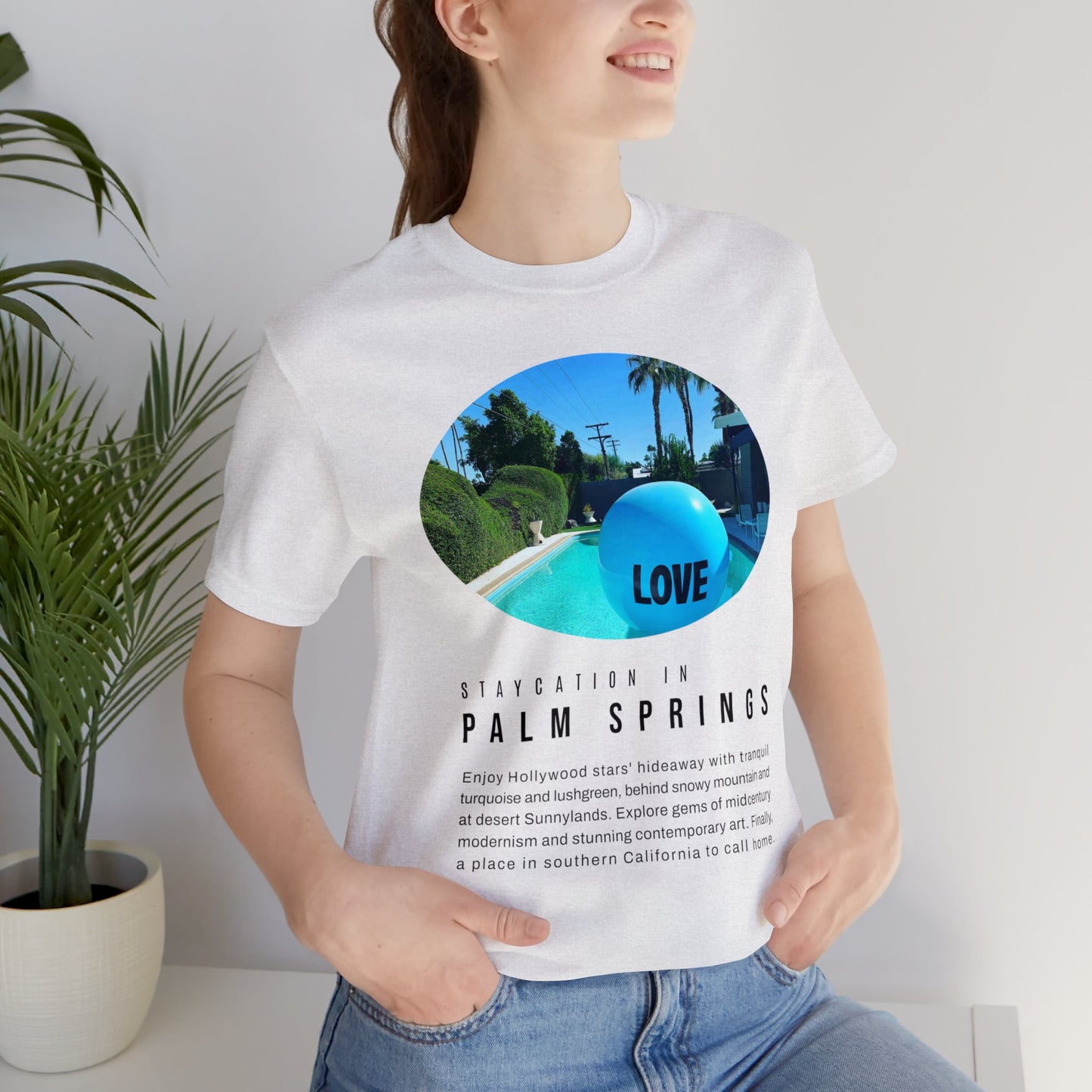 Staycation in Palm Springs Premium Lifestyle Tee by ViralDestinations