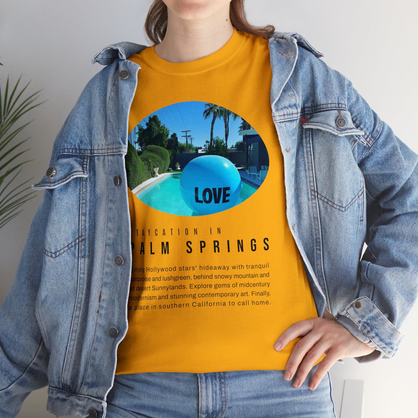 Staycation in Palm Springs Premium Unisex Lifestyle Tee by ViralDestinations