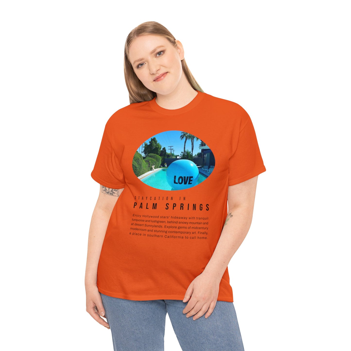 Staycation in Palm Springs Premium Unisex Lifestyle Tee by ViralDestinations