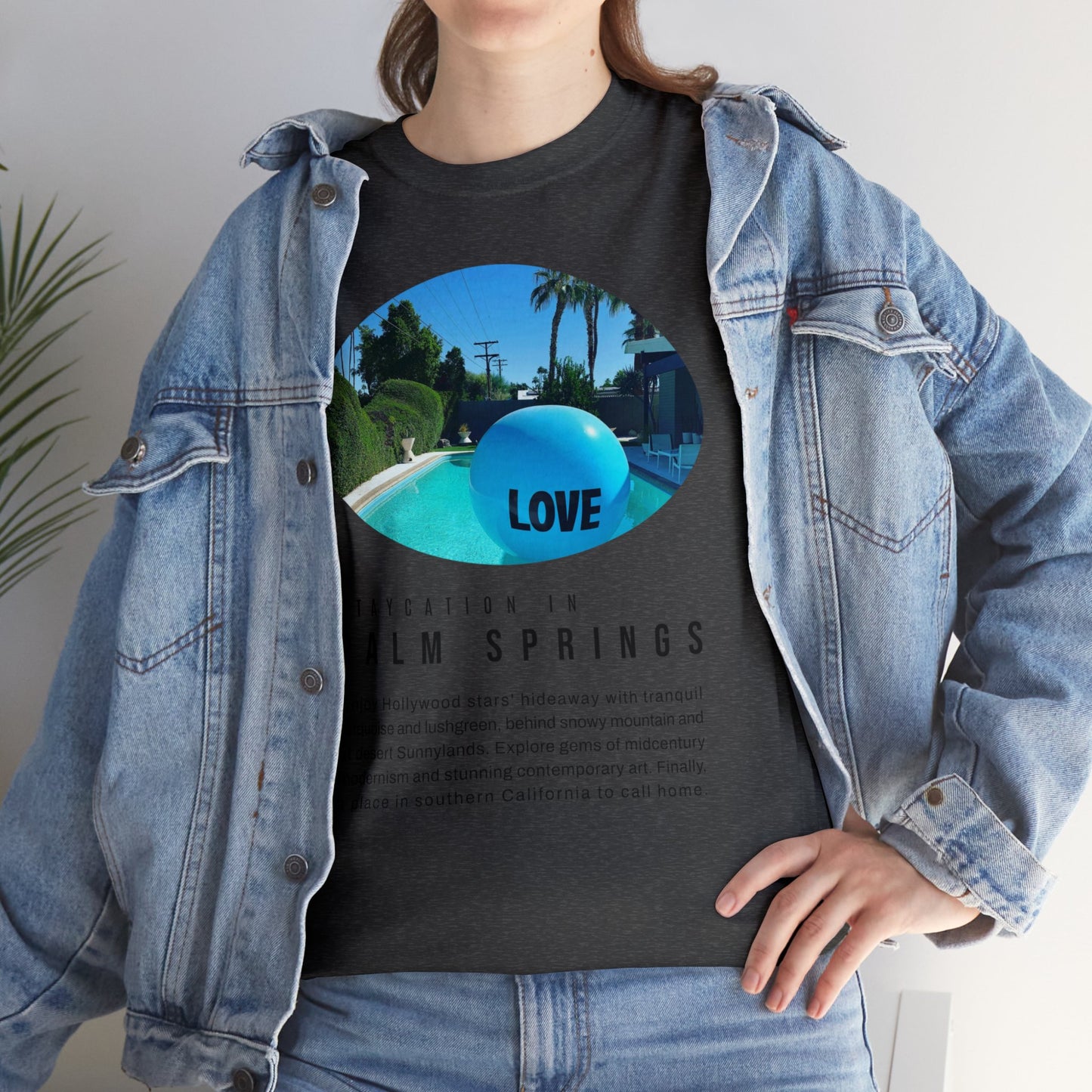 Staycation in Palm Springs Premium Unisex Lifestyle Tee by ViralDestinations