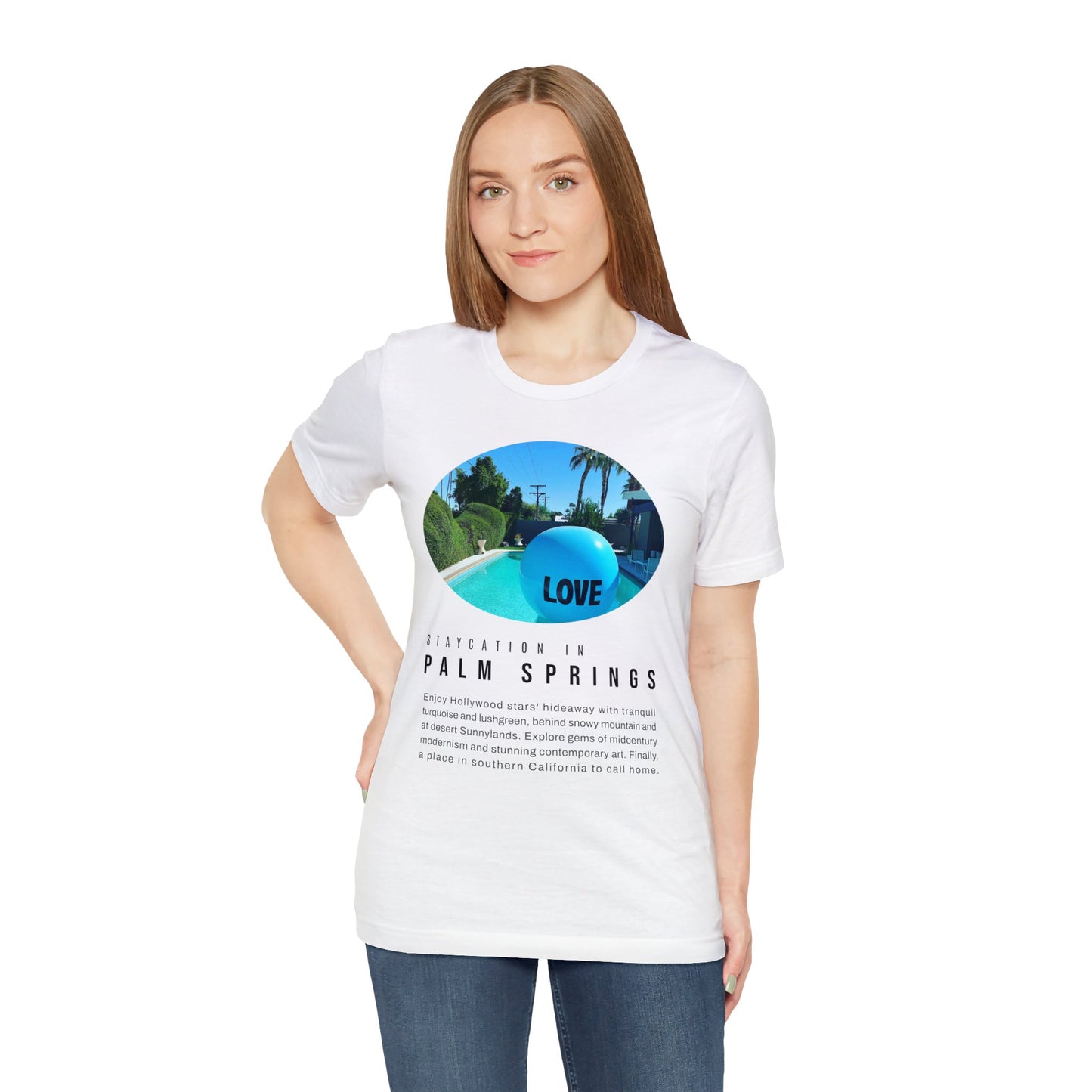 Staycation in Palm Springs Premium Lifestyle Tee by ViralDestinations