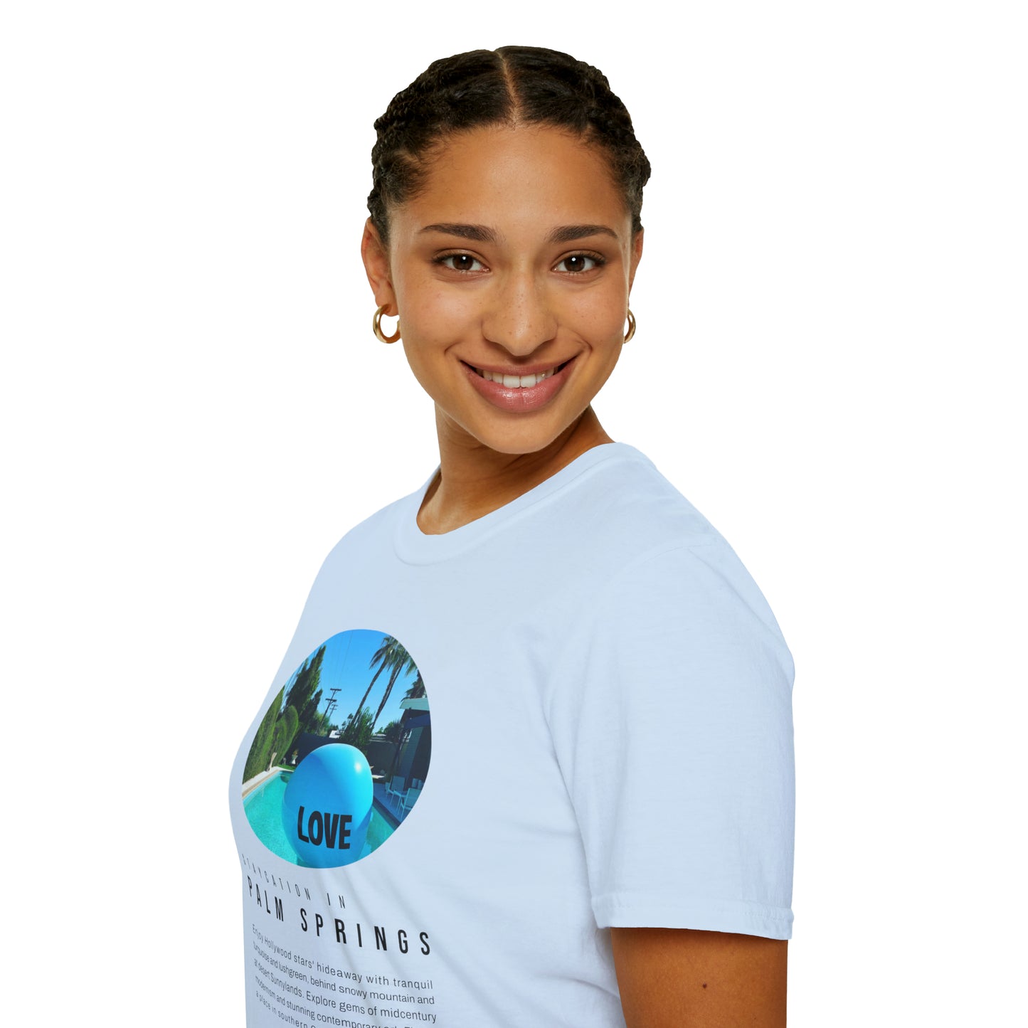 Palm Springs Staycation Lifestyle Unisex Soft T-Shirt by ViralDestinations