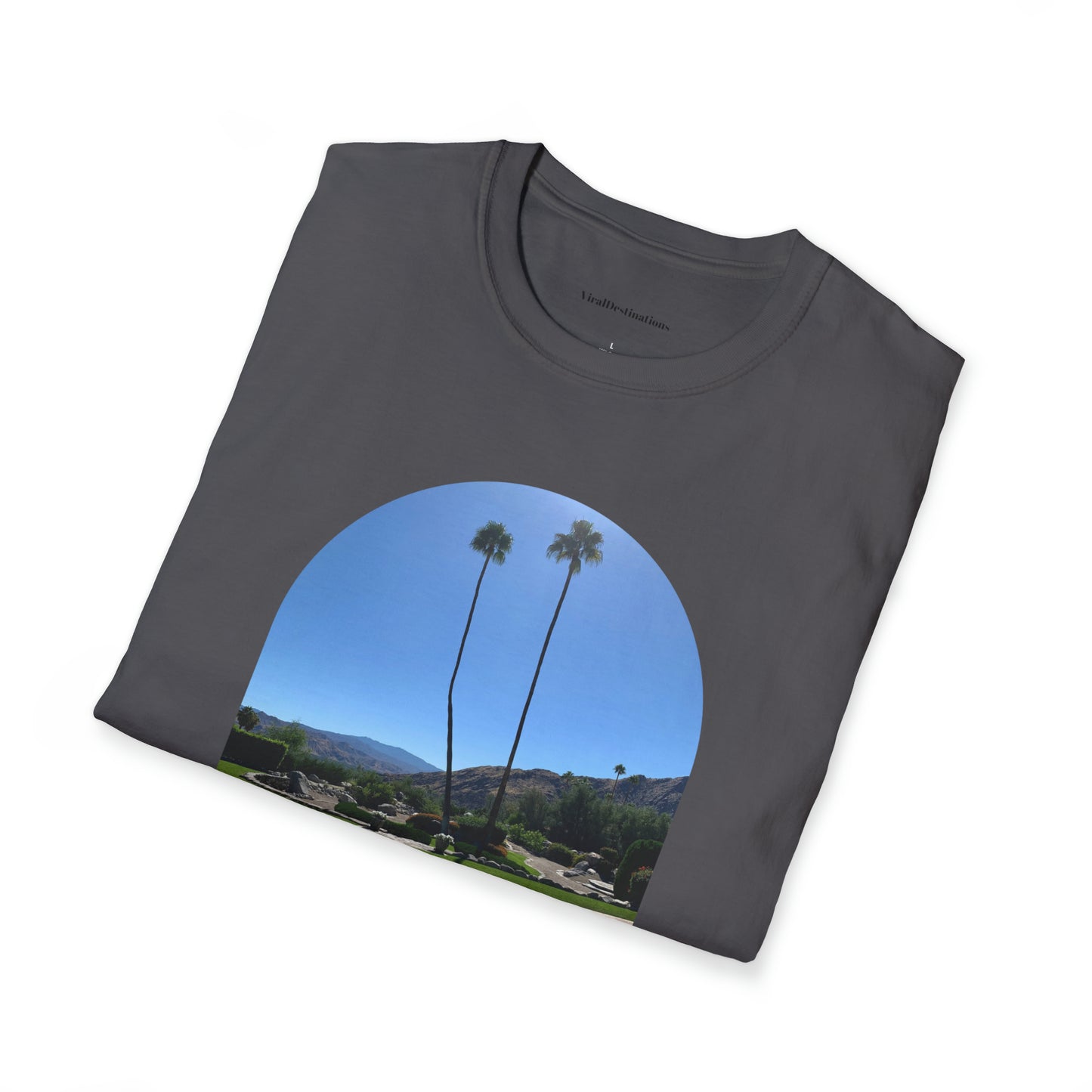 Palm Springs Modernism Lifestyle Unisex Soft T-Shirt by ViralDestinations